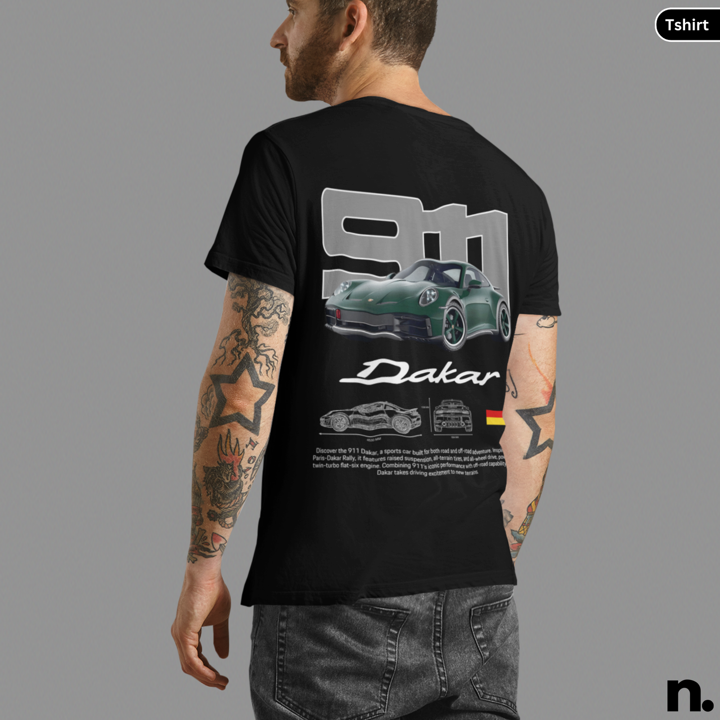 911 Dakar Rally Unisex Heavy Cotton Tee