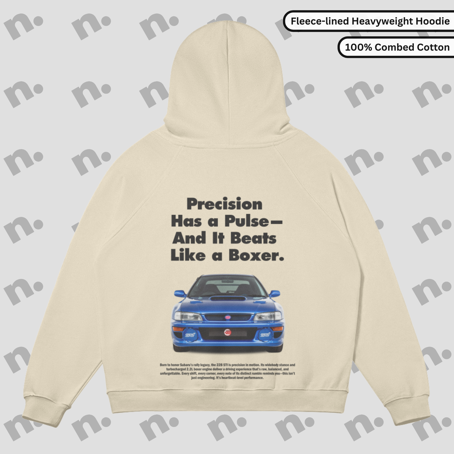 22B Boxer-Inspired Fleece-lined Premium Hoodie