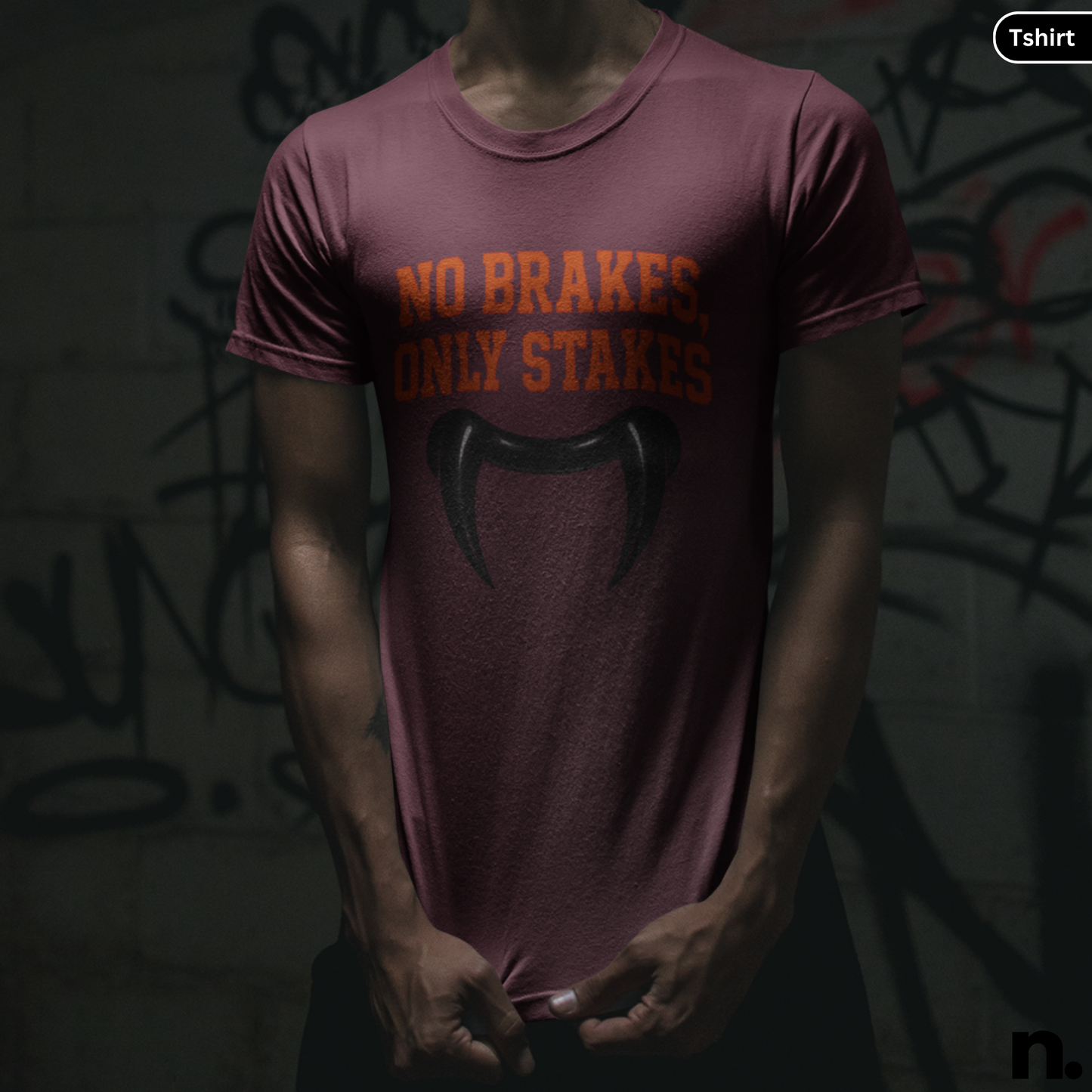 No Brakes Only Stakes Unisex Halloween Tee