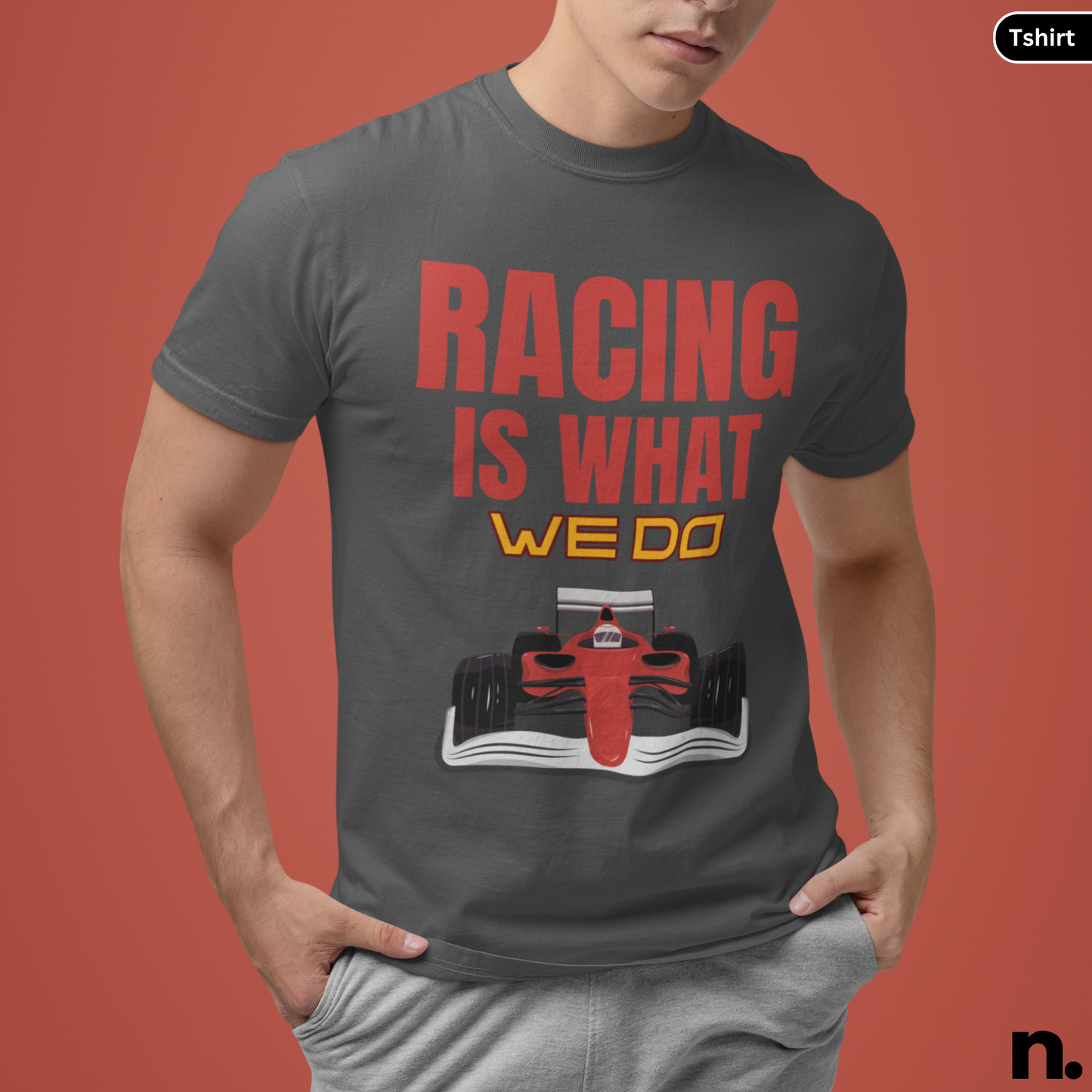 Racing Is What We Do Heavy Cotton Tee