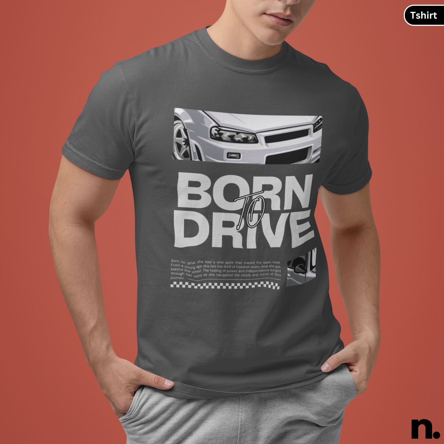 Graphic Tee - Born To Drive R34 Unisex Softstyle T-Shirt