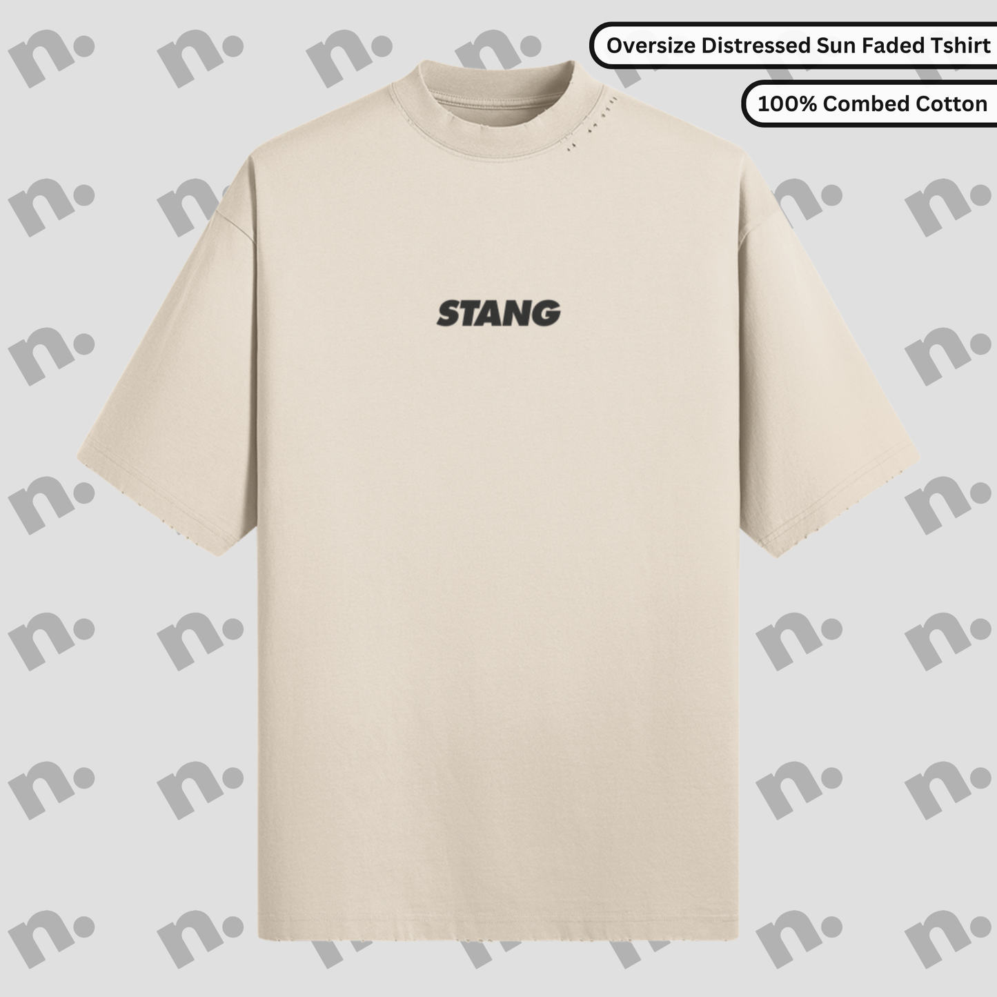 Old Soul Stang Distressed Oversized Tee