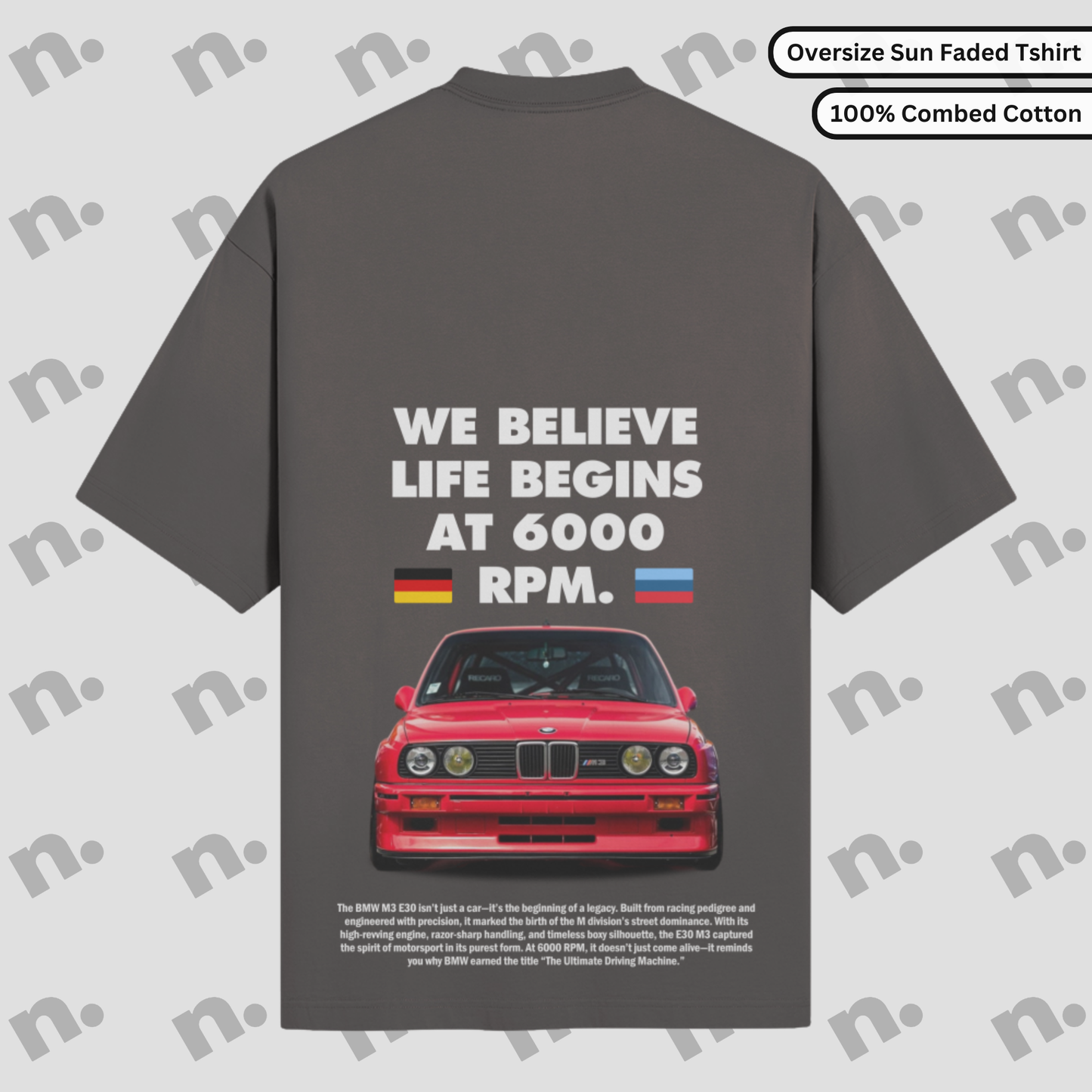 E30 Inspired Dark Color T-shirt & E30 Inspired Light Color T-shirt