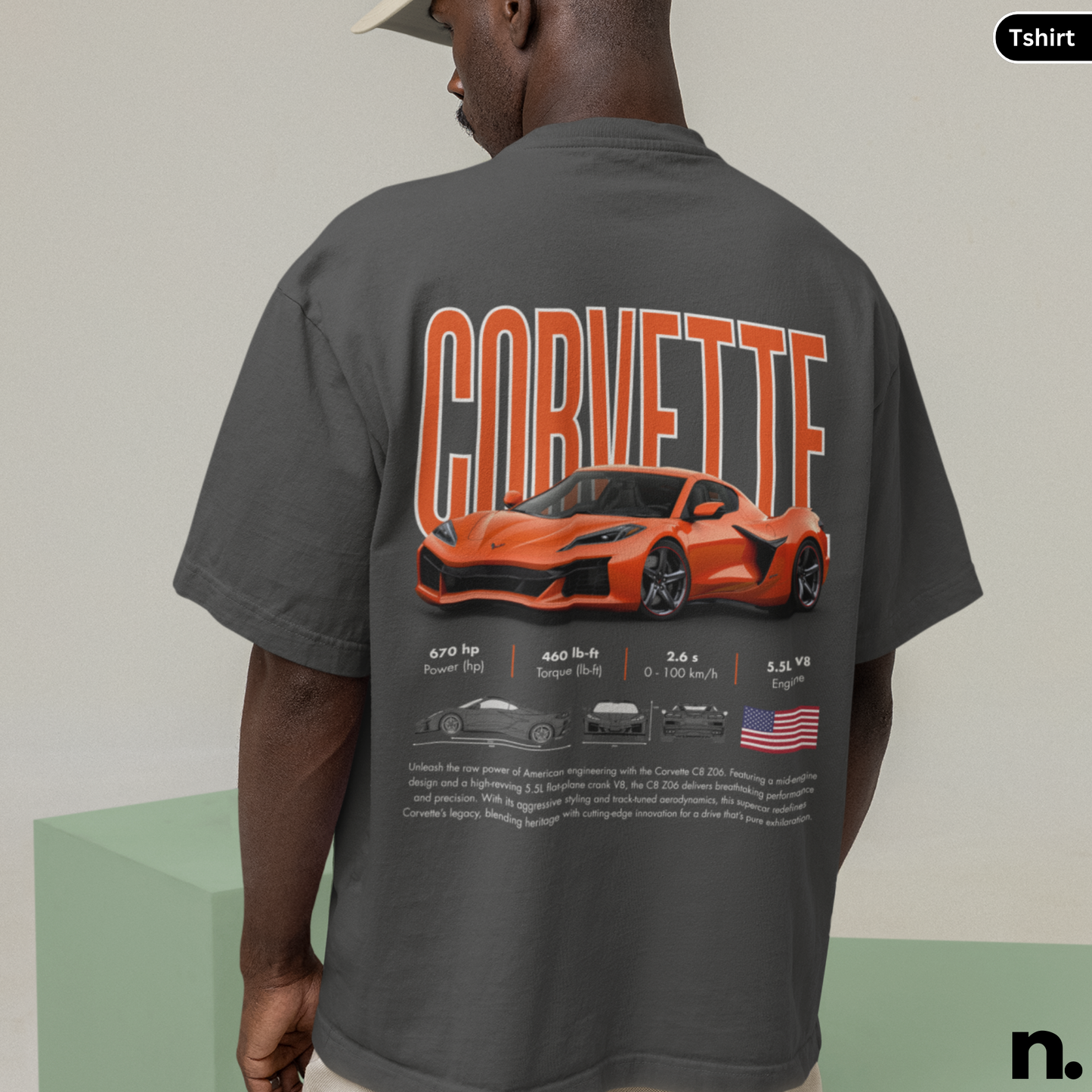 C8 Z06 Poster Style T-shirt