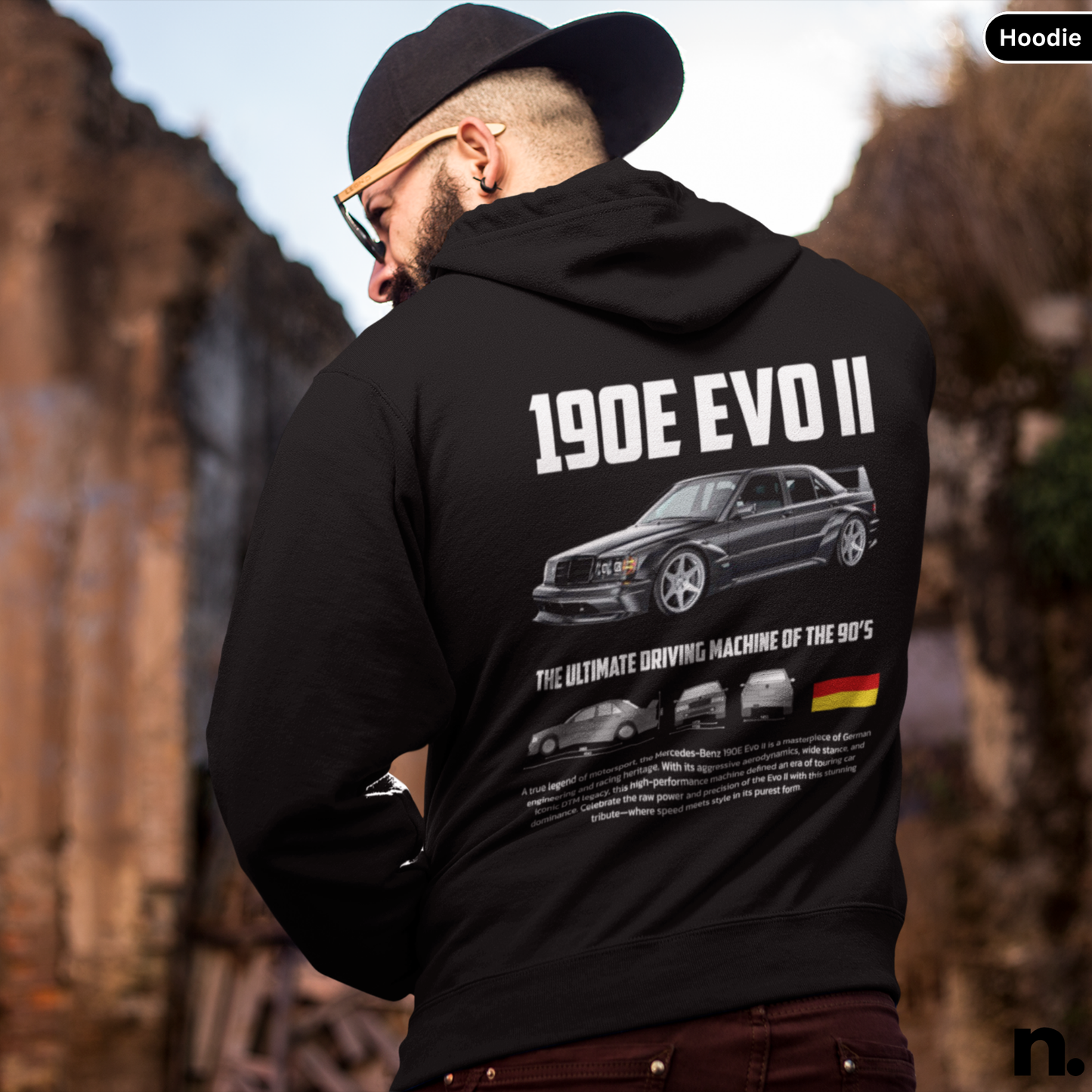 190E Evo 2 Poster Style Hoodie