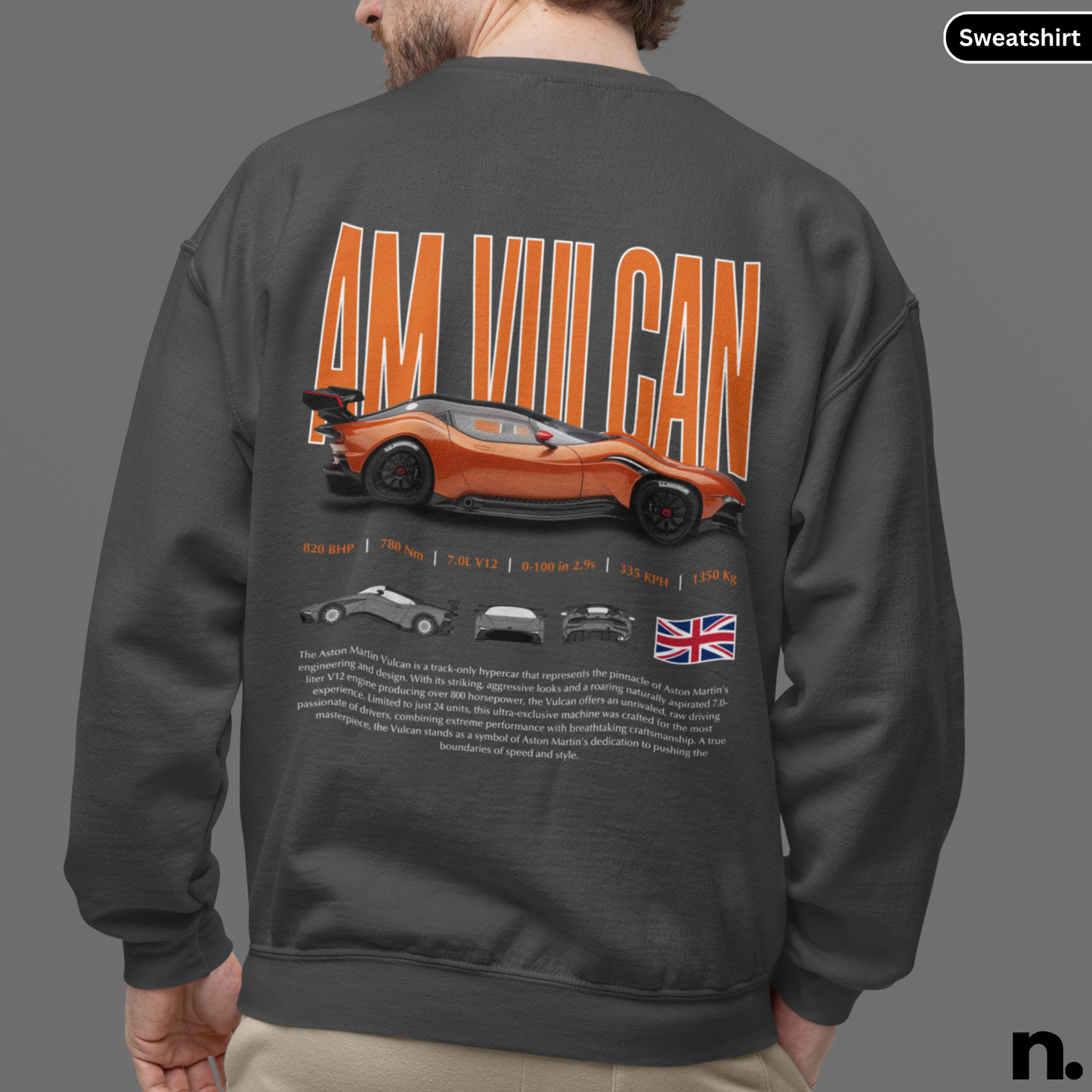 AM Vulcan Poster Style Sweatshirt