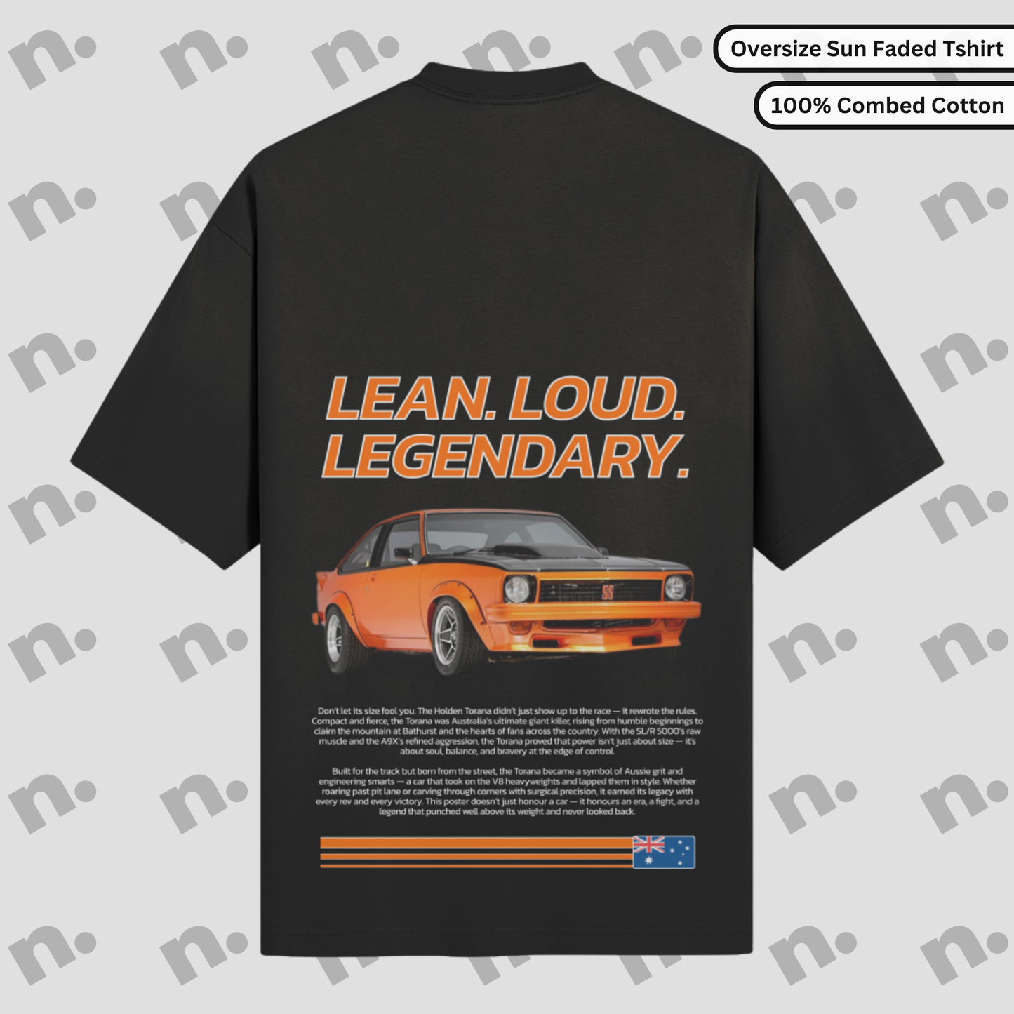 LEAN. LOUD. LEGENDARY – Premium Oversized Sun-Faded Tee