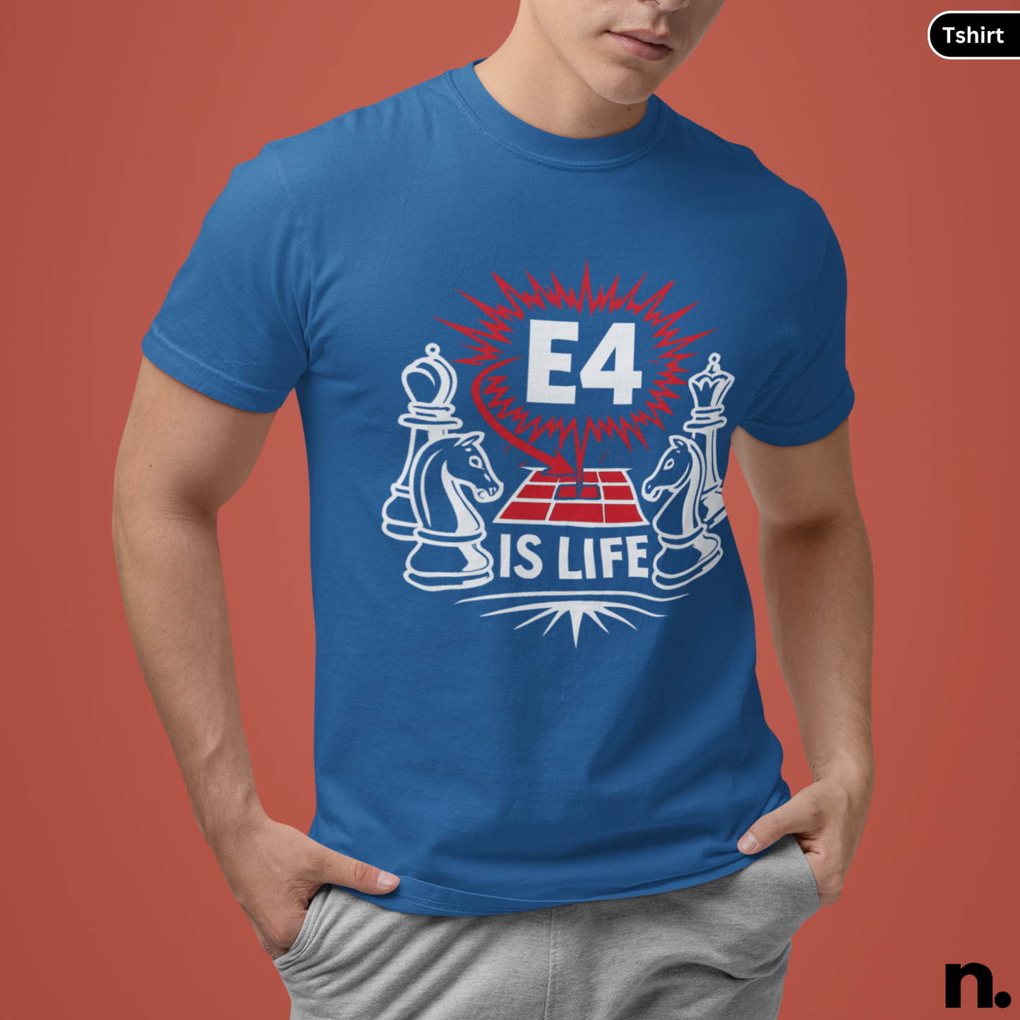 E4 is Life Chess Inspired Unisex Tee
