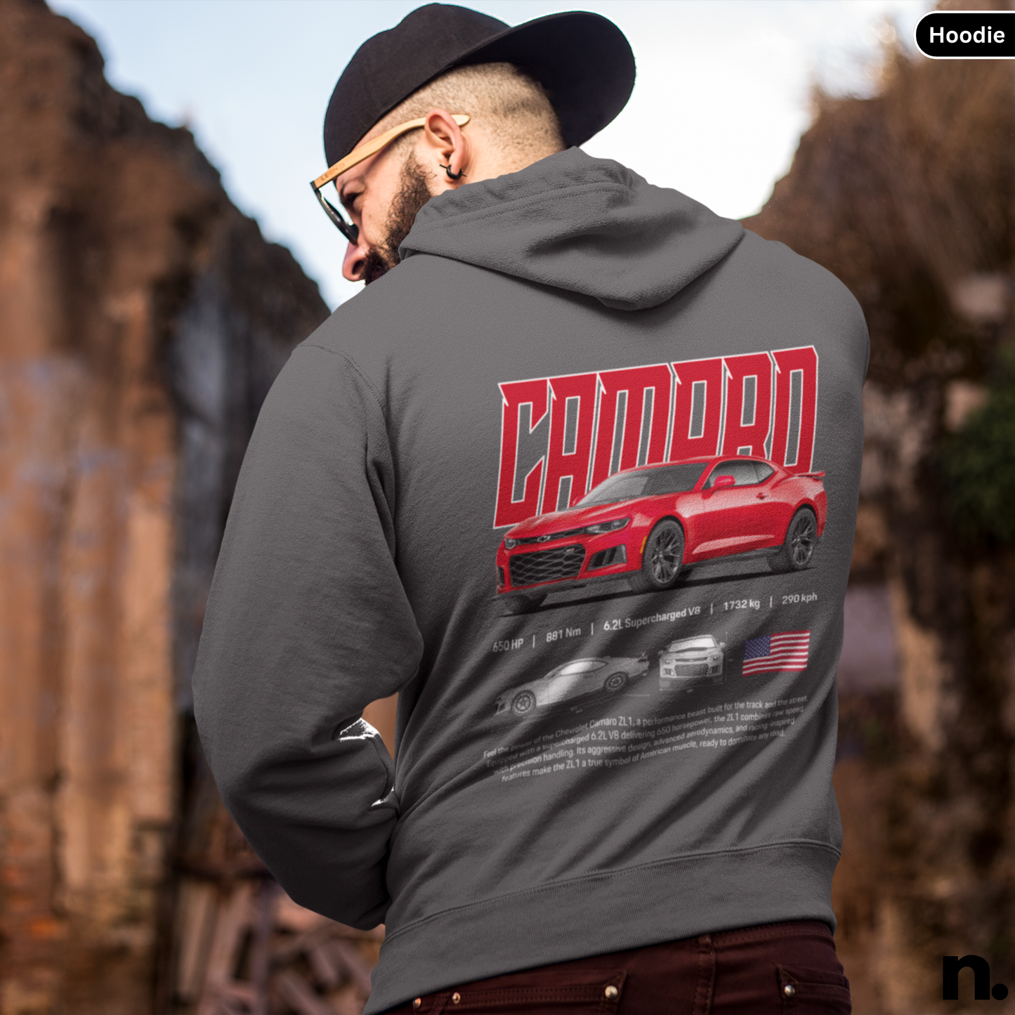 Camaro ZL1 Poster Style Hoodie