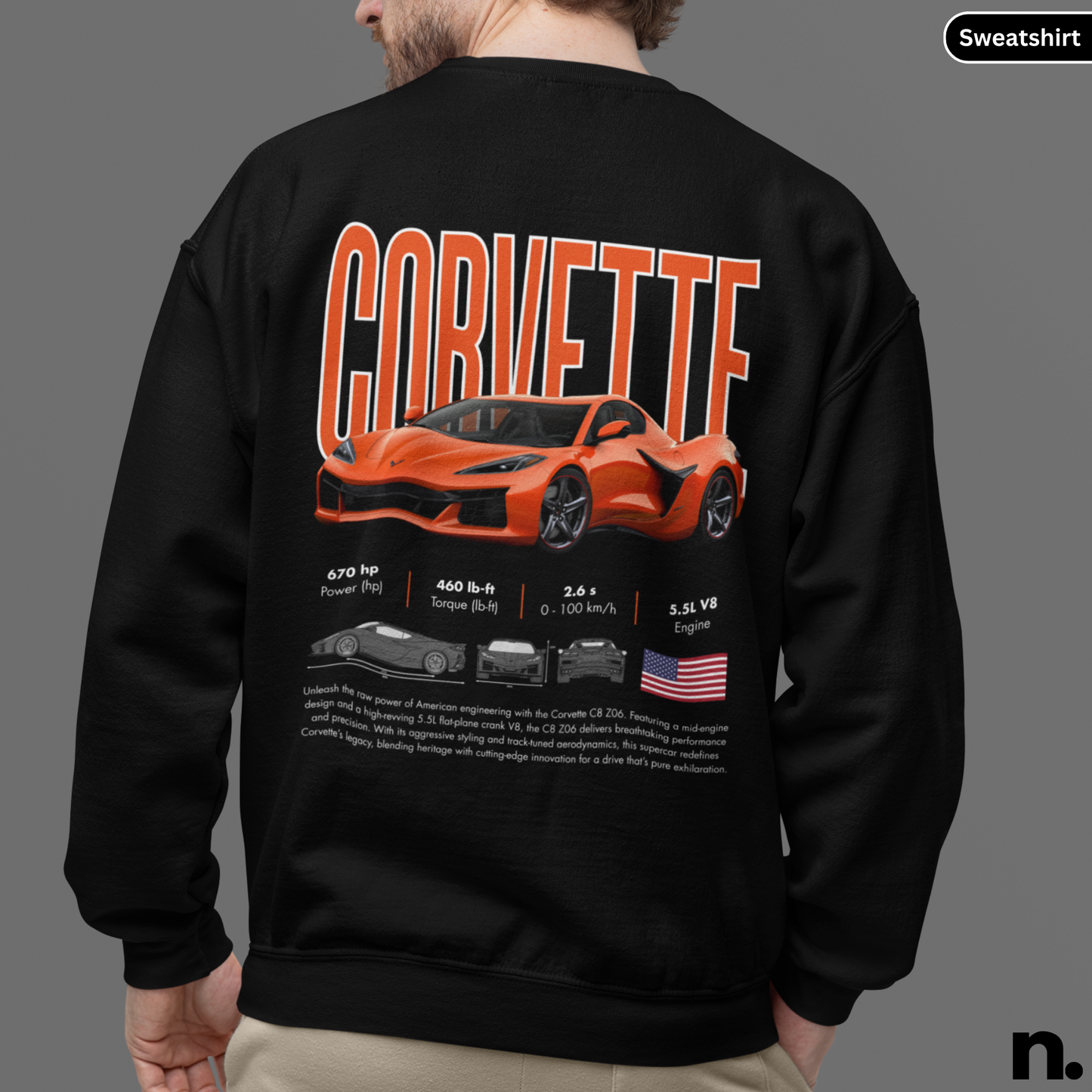 C8 Z06 Poster Style Unisex Sweatshirt