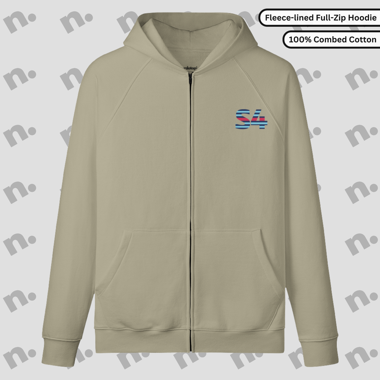 Built or Battle — Delta S4 Full-Zip Premium Hoodie