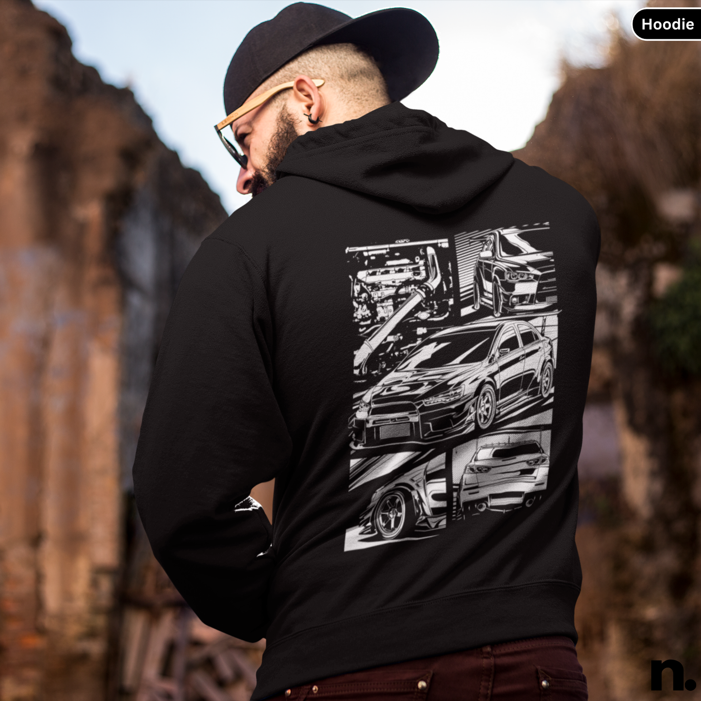 Evo X Illustration Poster Style Hoodie