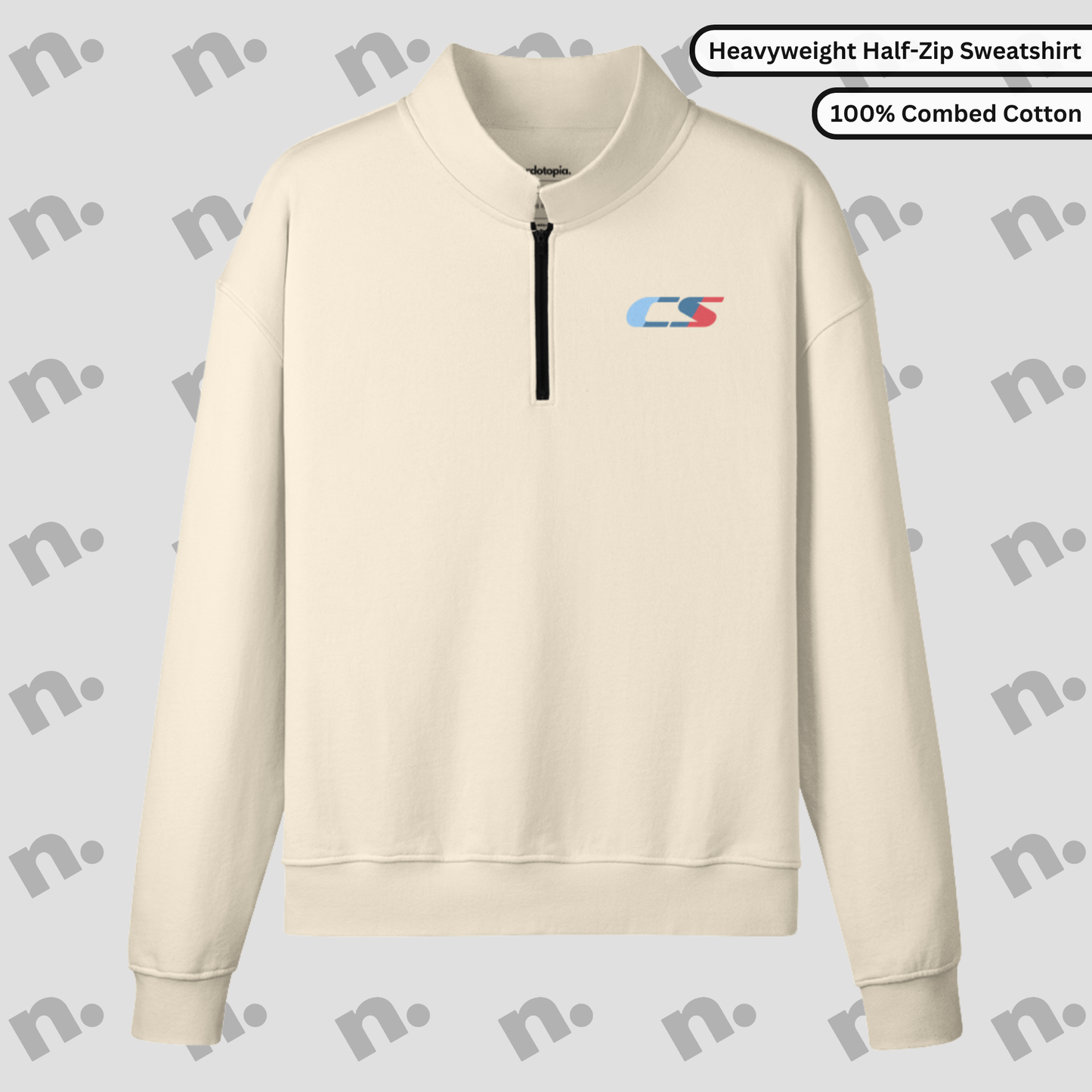 M5 CS Half-Zip Stand Collar Premium Sweatshirt