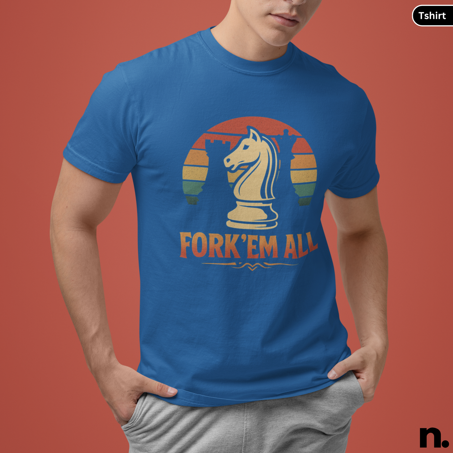 Knight Fork'em All Chess Funny Unisex Tee