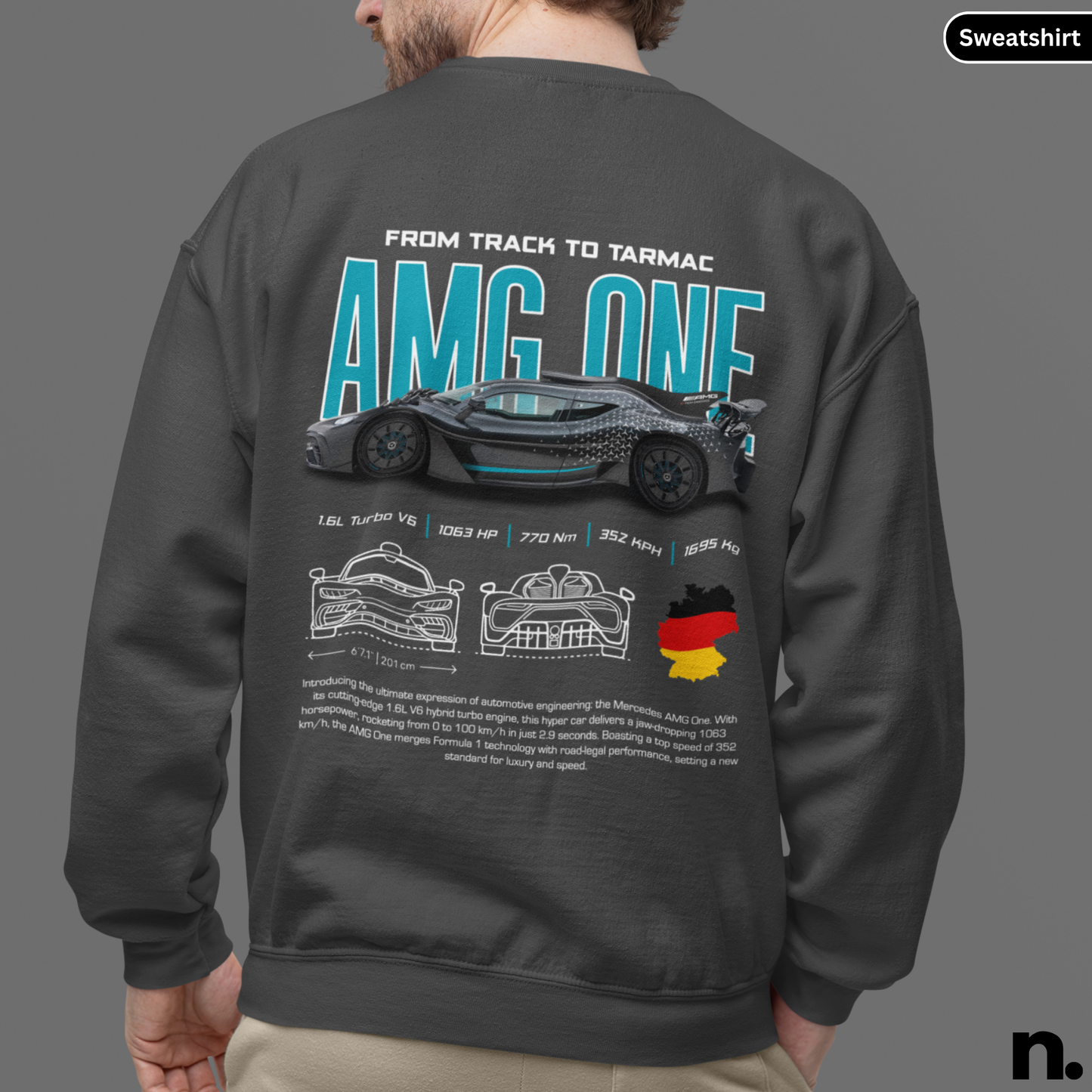 AMG One Poster Style Sweatshirt