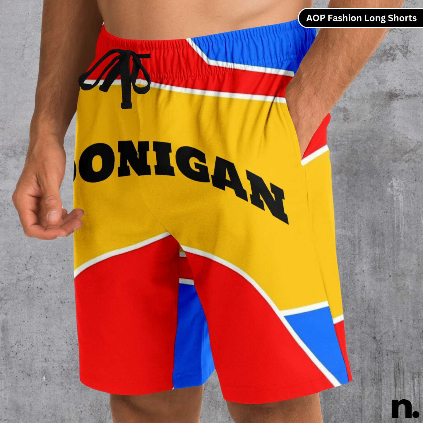 Hoonigan Retro Pattern Long Shorts