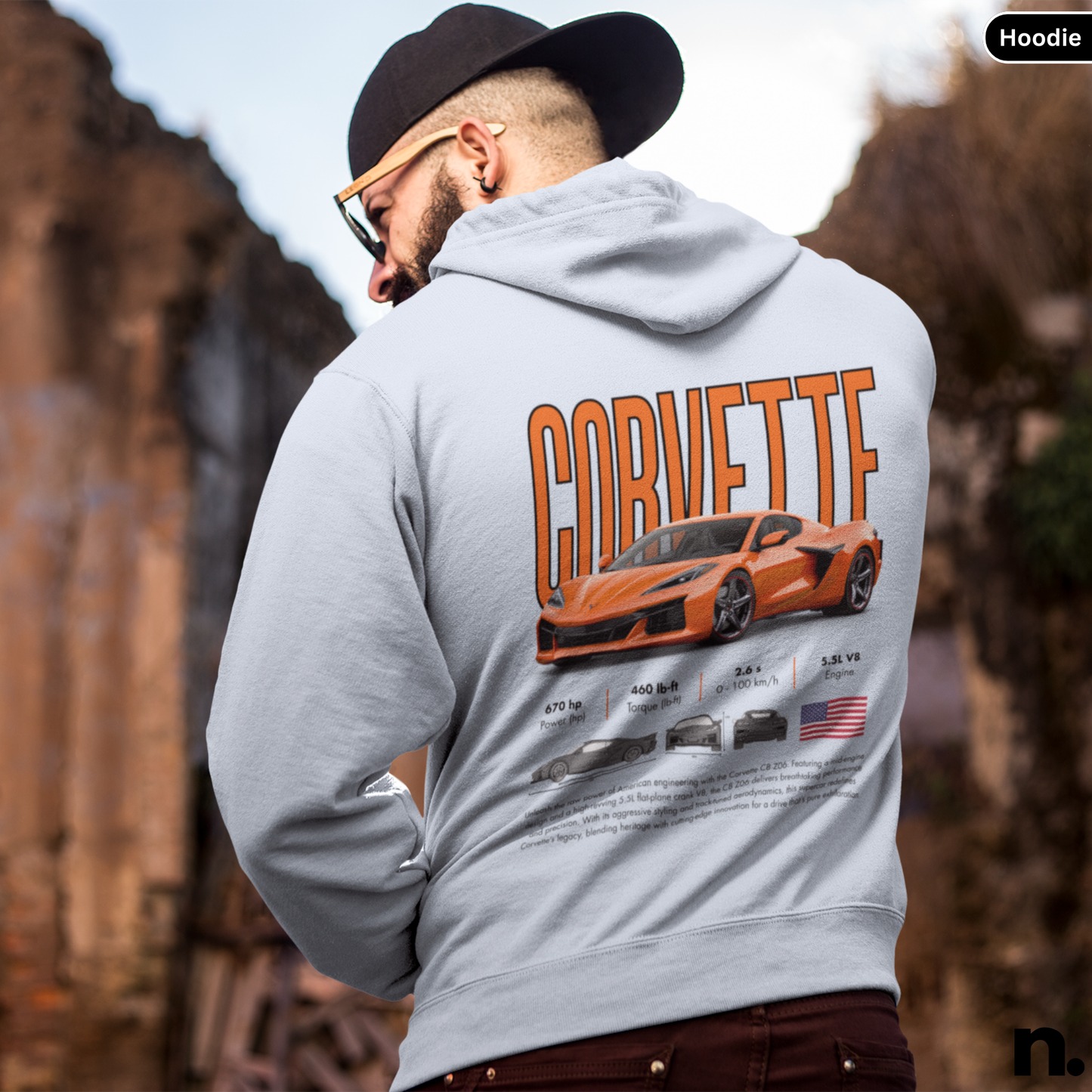 C8 Z06 Poster Style Unisex Hoodie