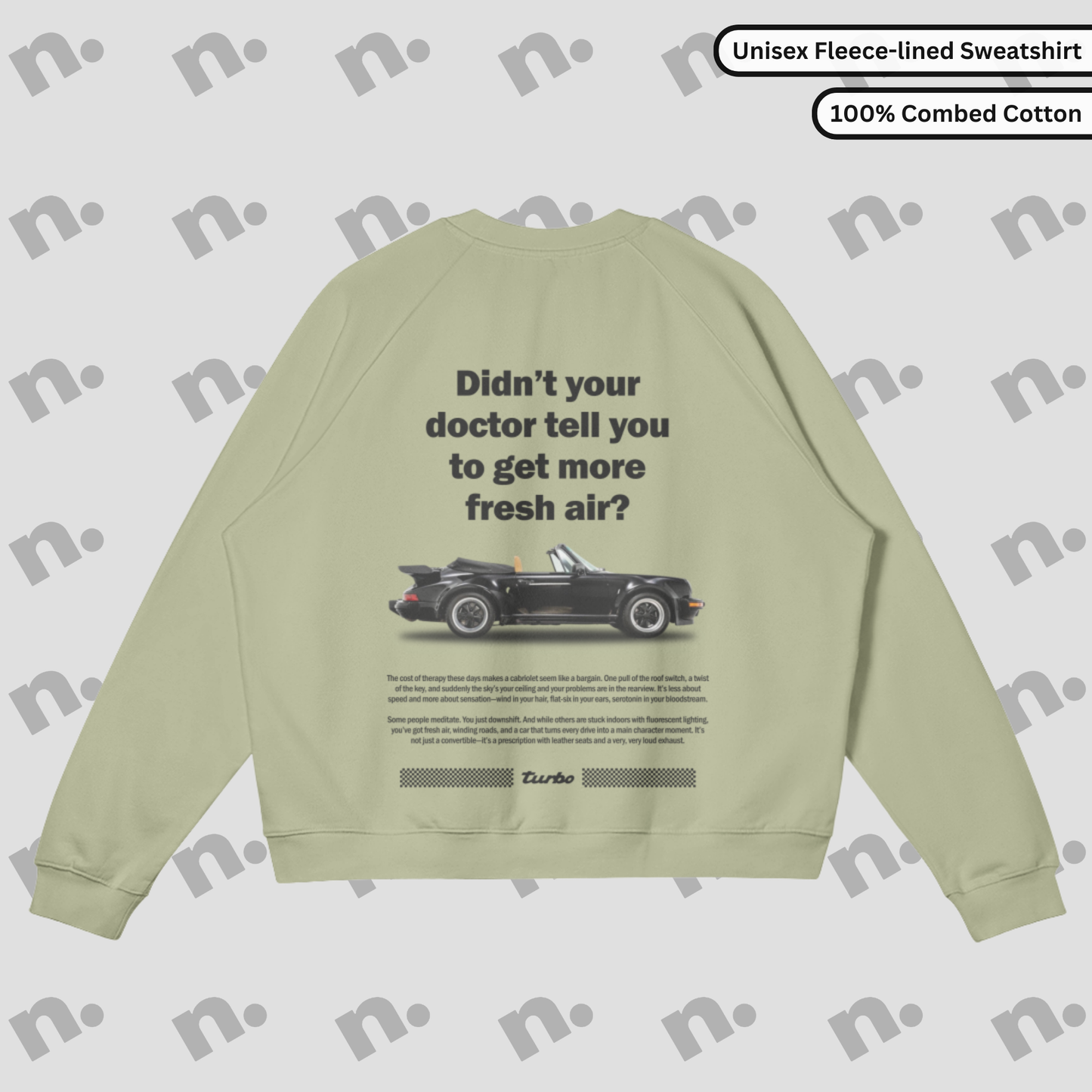 911 Convertible-Inspired Fleece-lined Premium Sweatshirt
