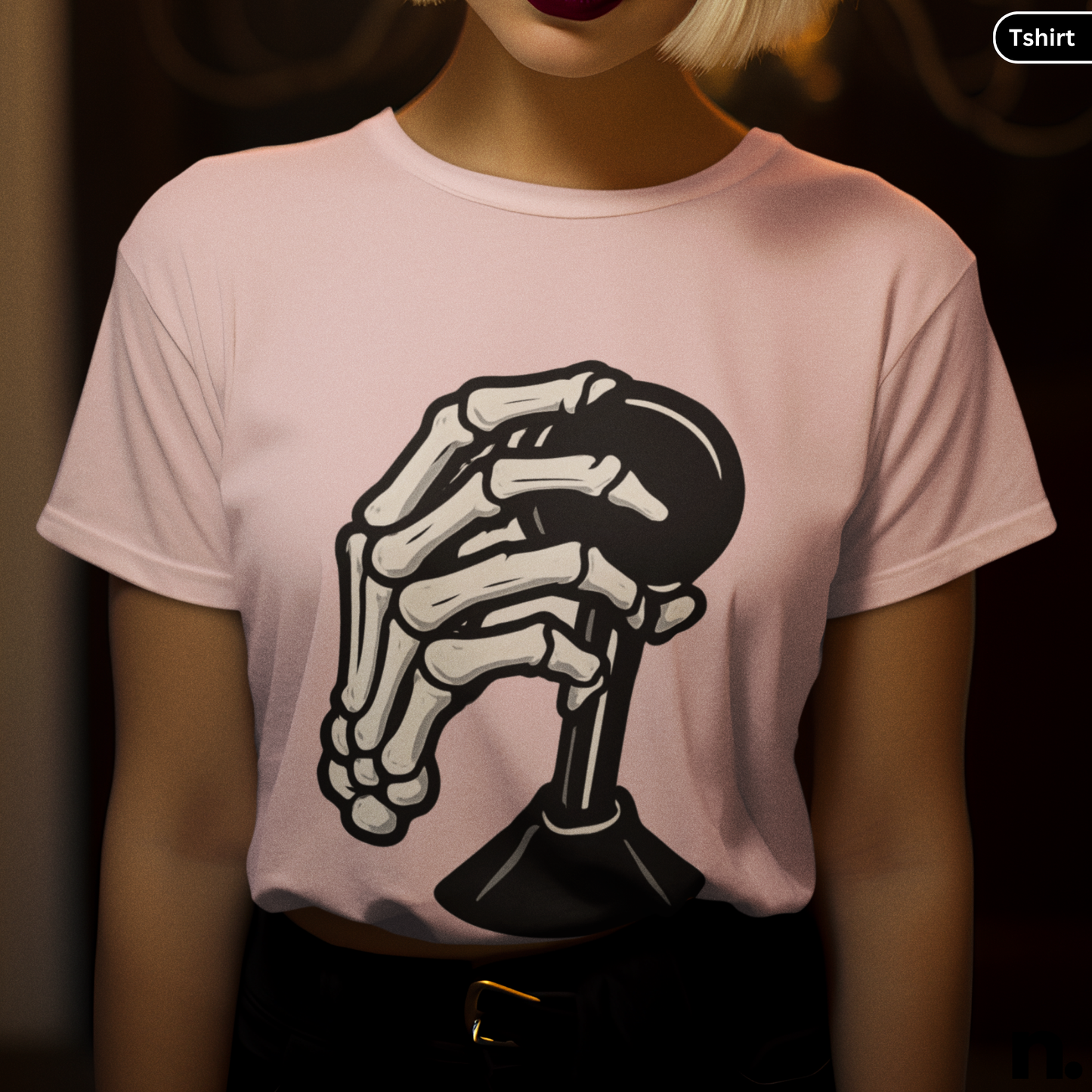 Skeleton Hand Shift Unisex Halloween Tee