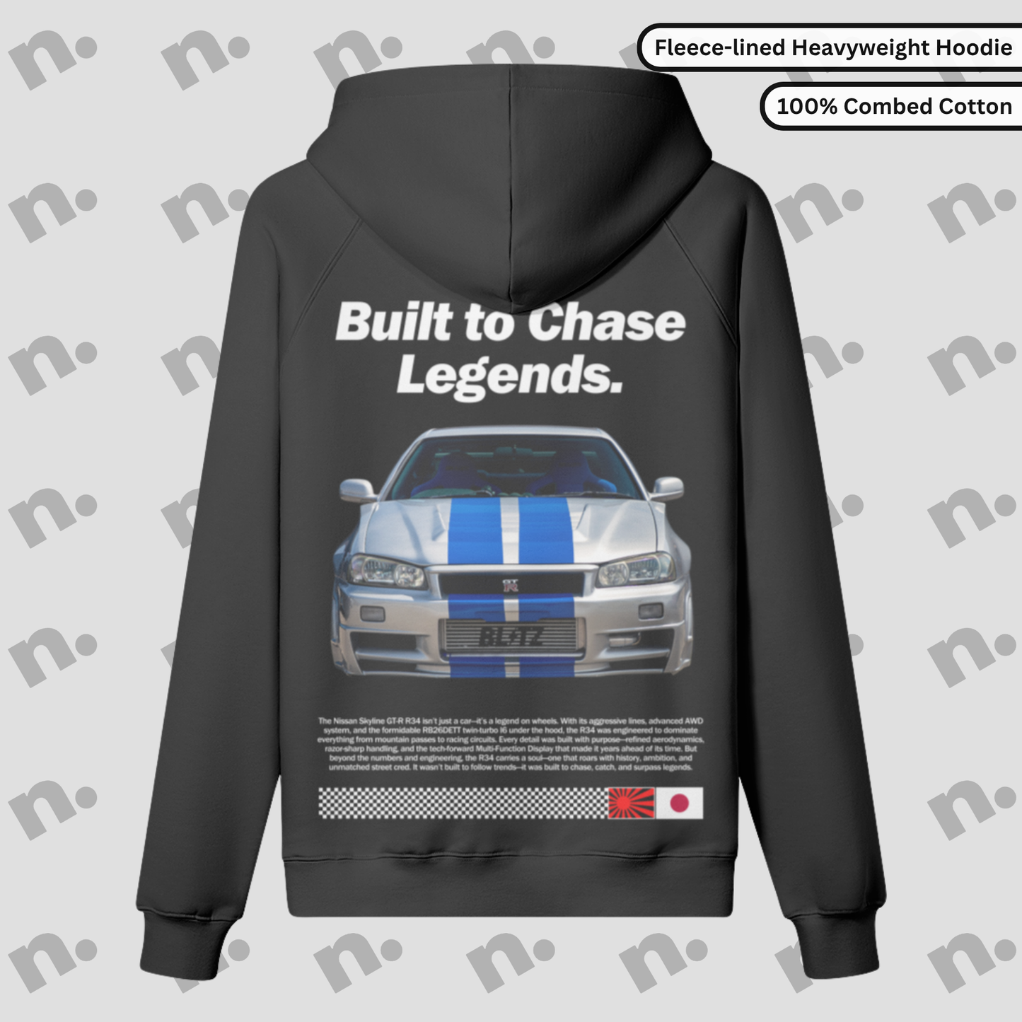 R34 Heritage Premium Fleece-lined Hoodie