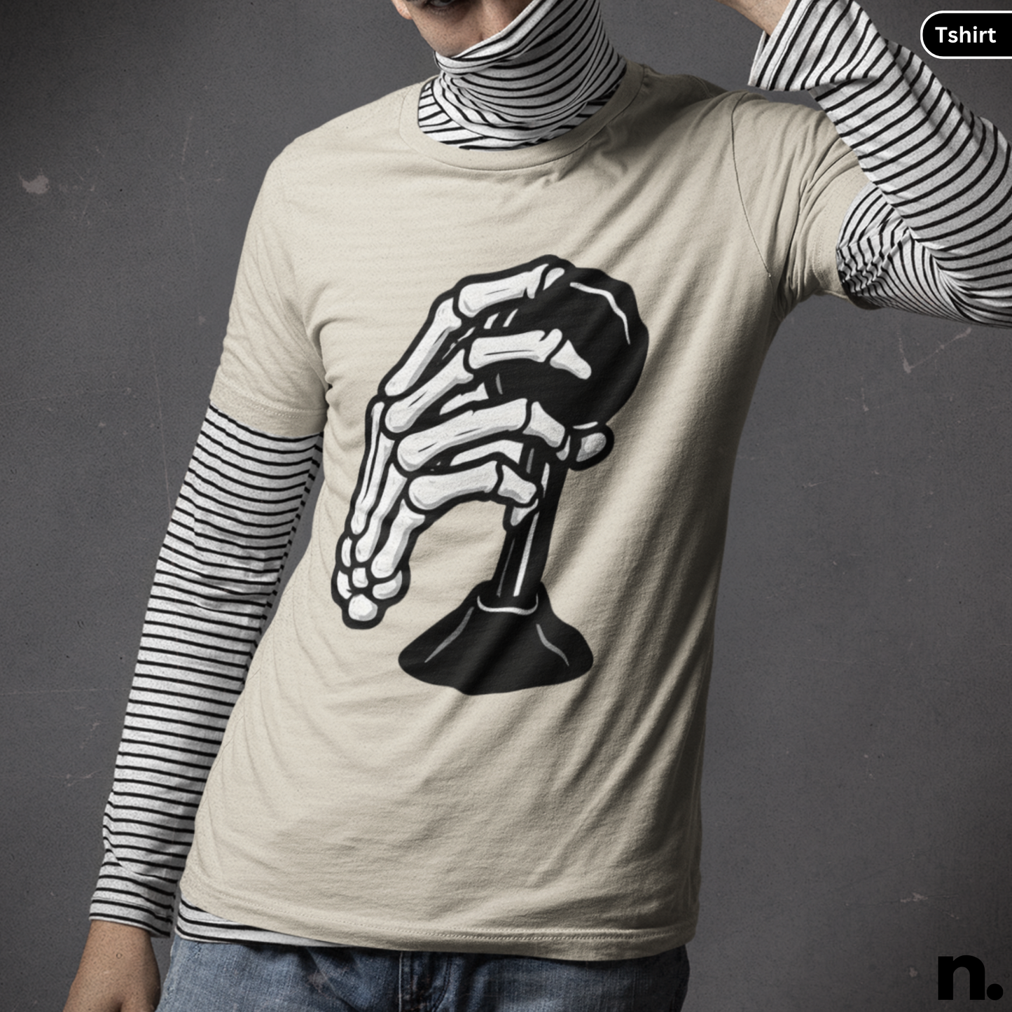 Skeleton Hand Shift Unisex Halloween Tee