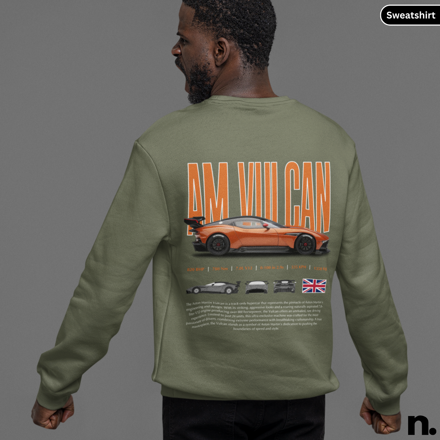 AM Vulcan Poster Style Sweatshirt