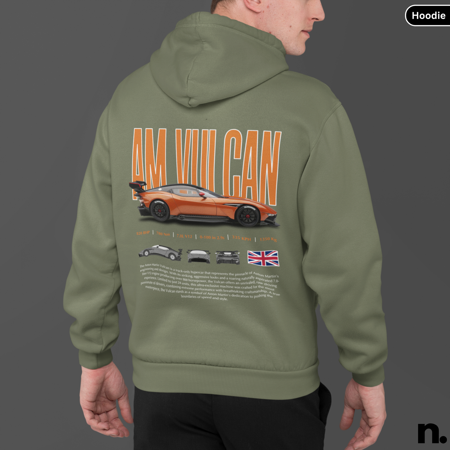 AM Vulcan Poster Style Unisex Hoodie
