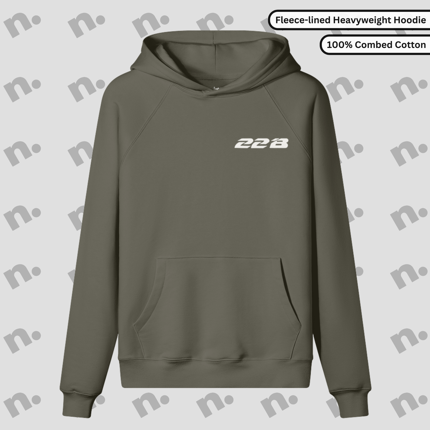 22B Boxer-Inspired Fleece-lined Premium Hoodie