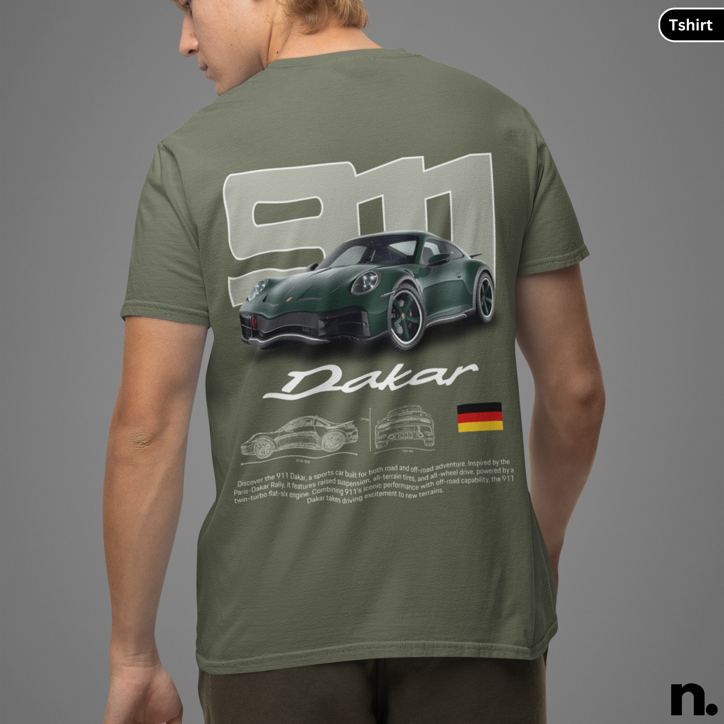 911 Dakar Rally Unisex Heavy Cotton Tee