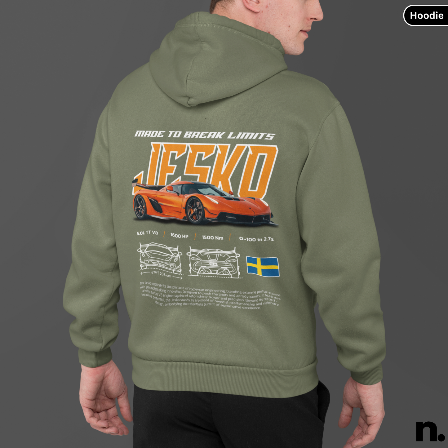 Jesko Poster Style Unisex Hoodie