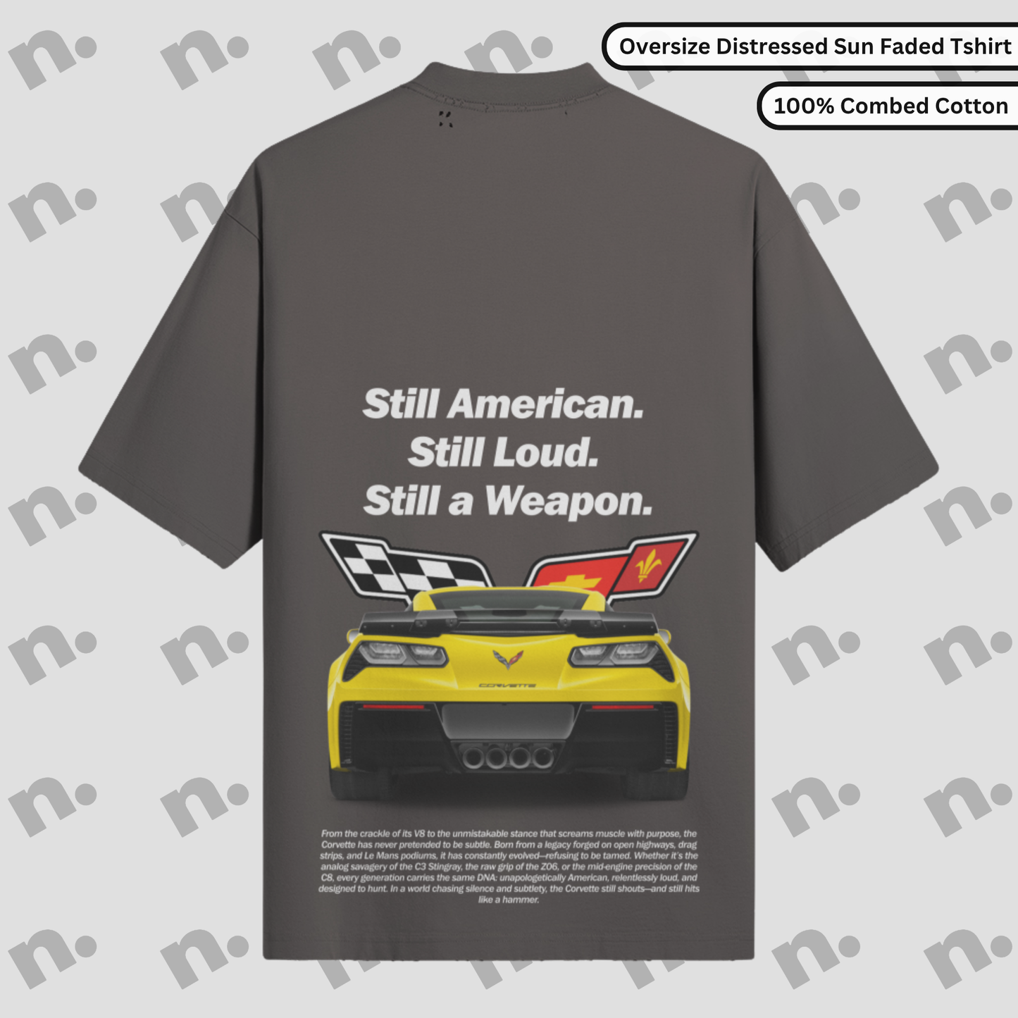 Still American Still Weapon Oversized Distressed Tee