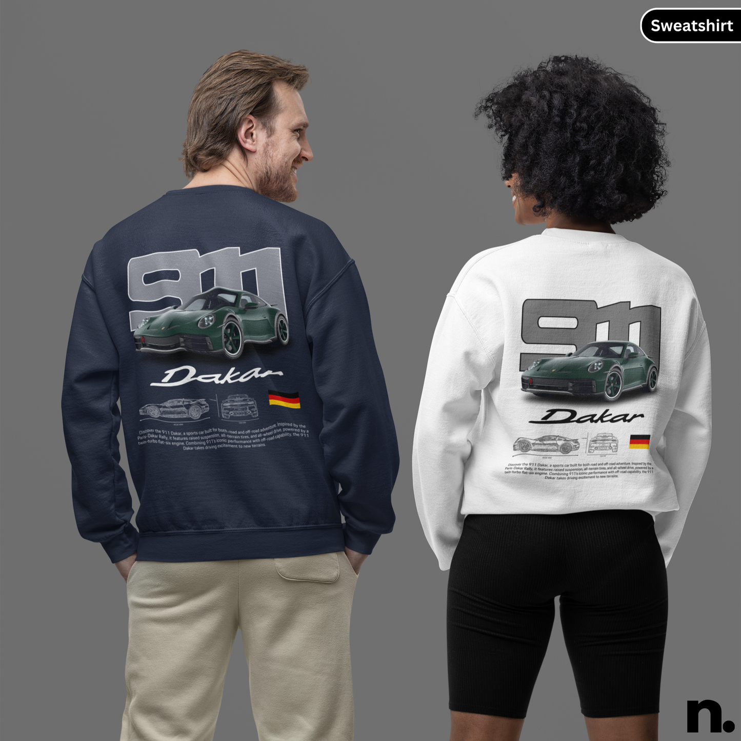 911 Dakar Rally Poster Style Crewneck Sweatshirt