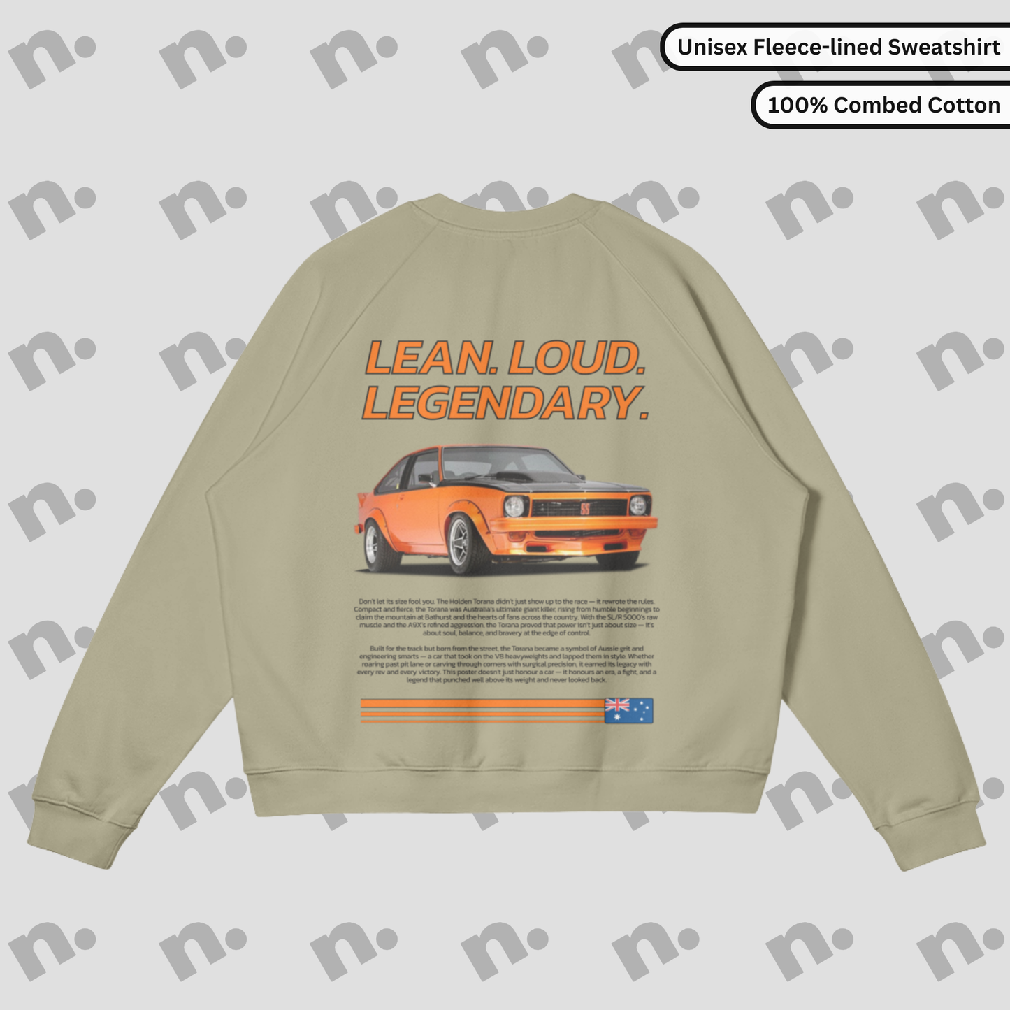 LEAN. LOUD. LEGENDARY. – Premium Fleece-lined Sweatshirt