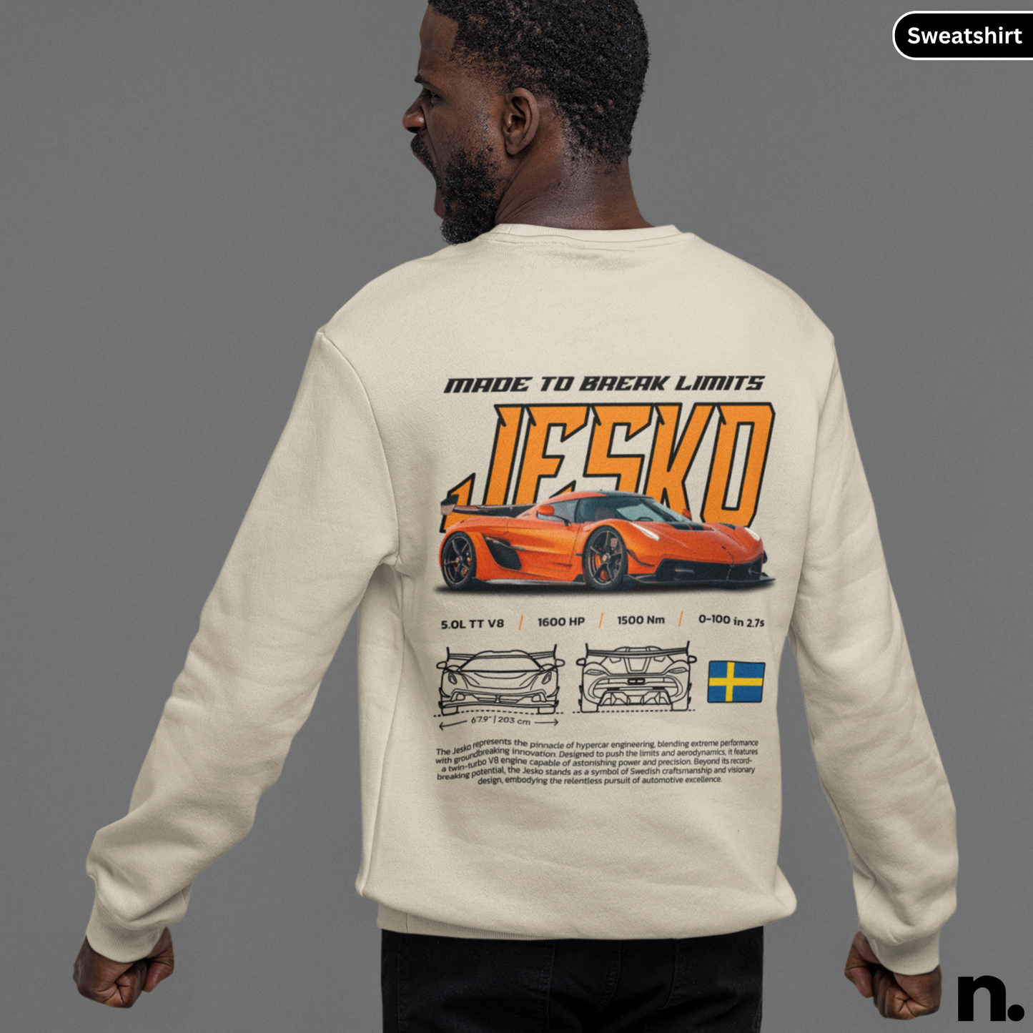Jesko Poster Style Sweatshirt