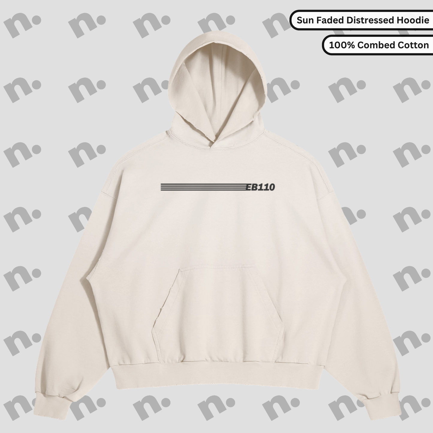 Heavyweight washed hoodie with distressed details and tonal gradient inspired by European street culture.
