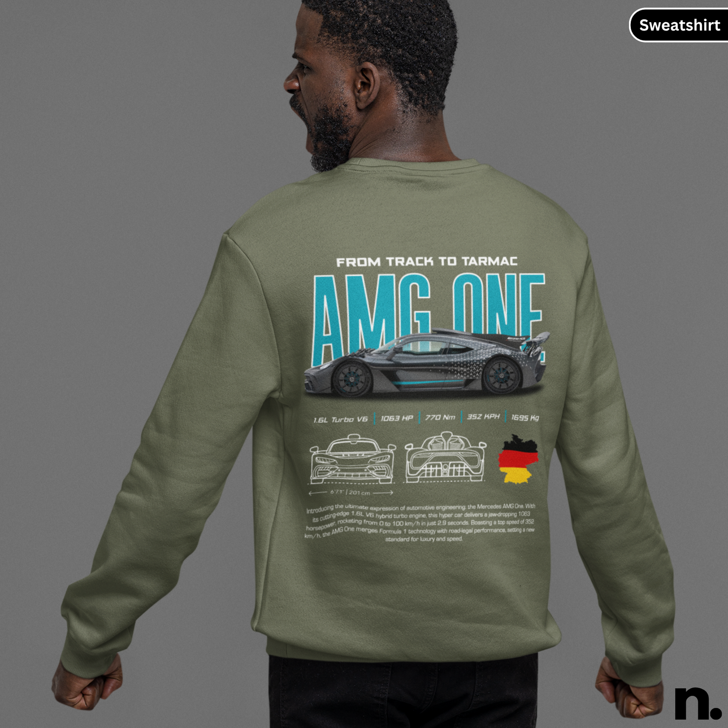 AMG One Poster Style Sweatshirt