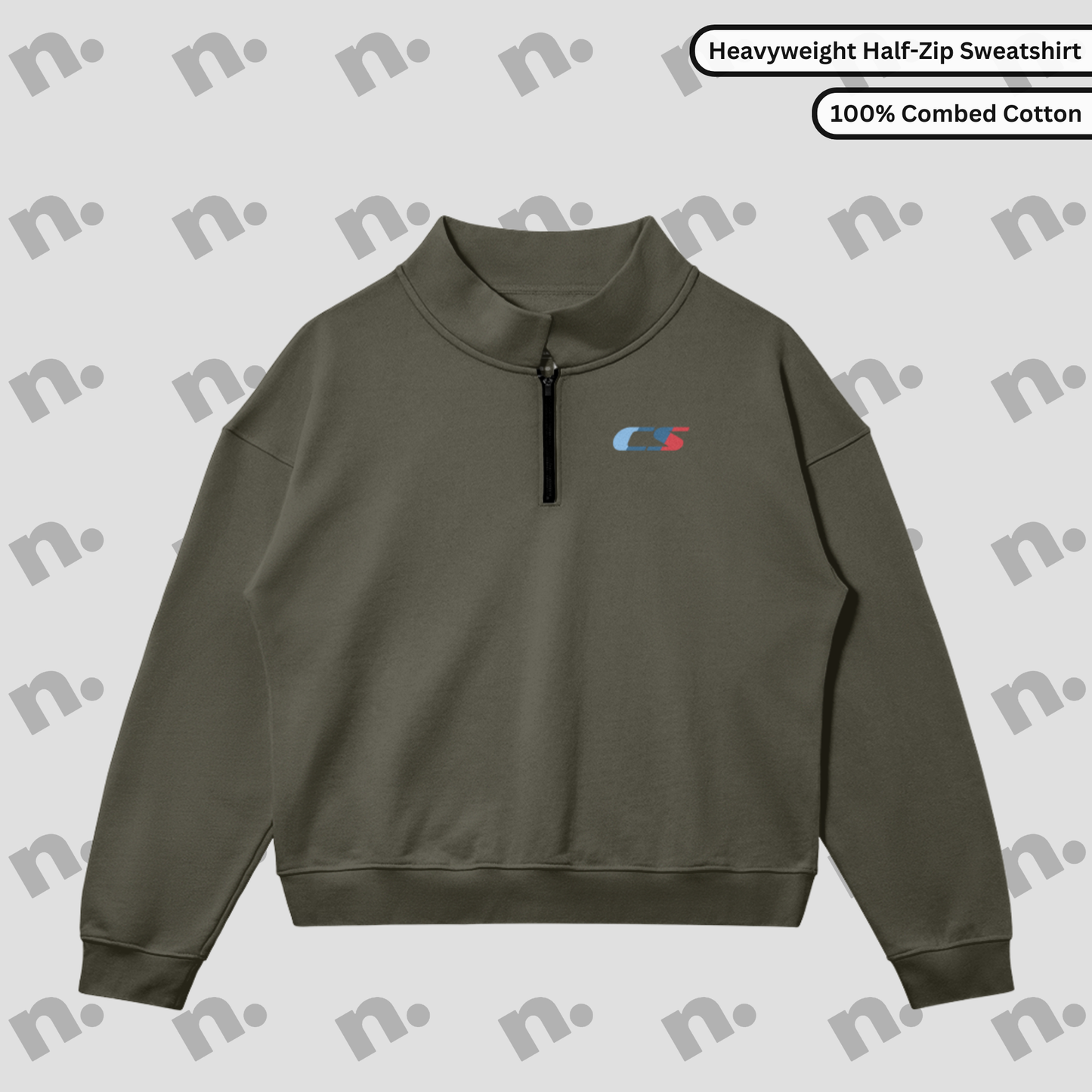 M5 CS Half-Zip Stand Collar Premium Sweatshirt