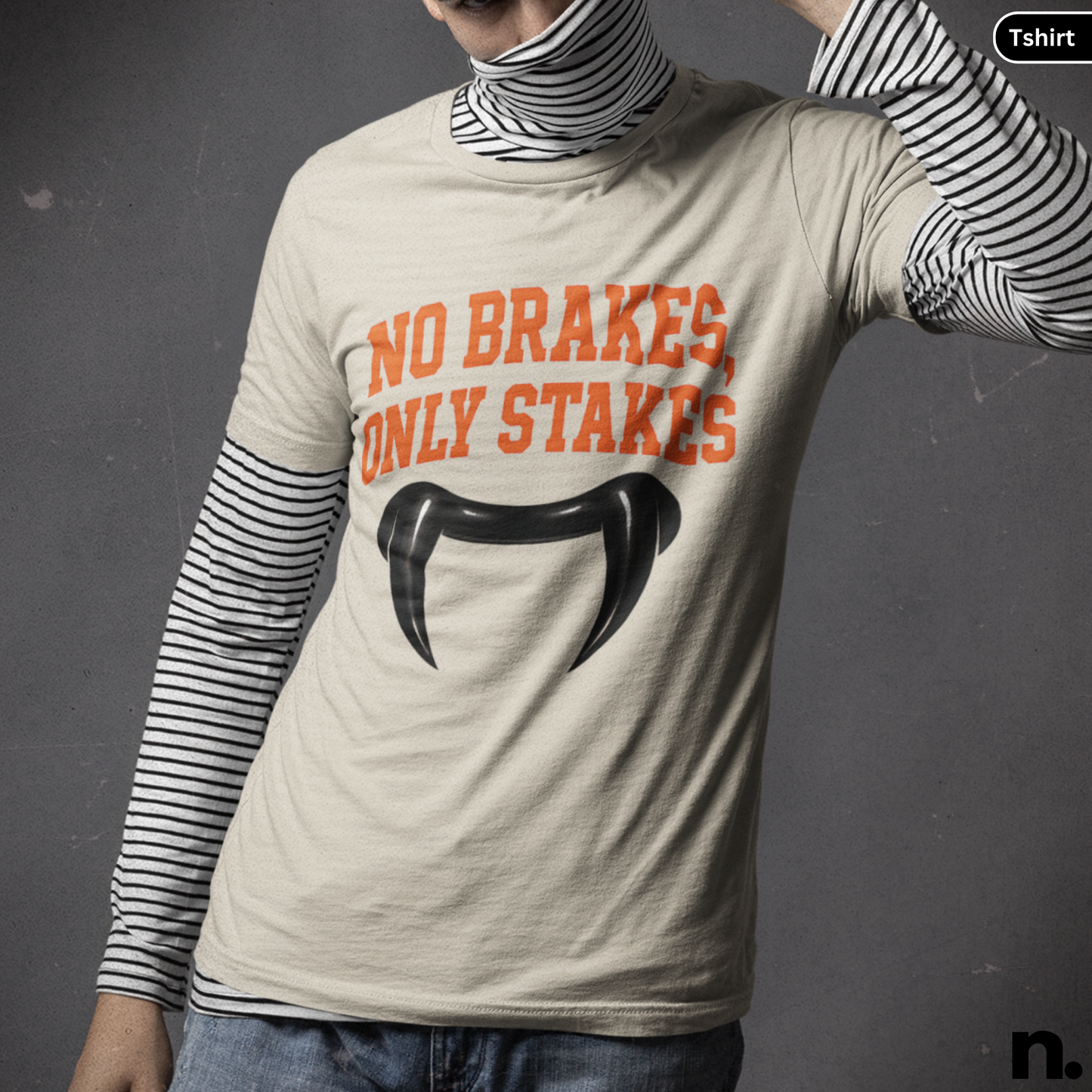 No Brakes Only Stakes Unisex Halloween Tee