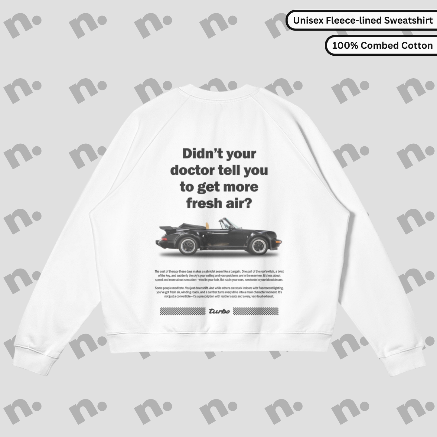 911 Convertible-Inspired Fleece-lined Premium Sweatshirt