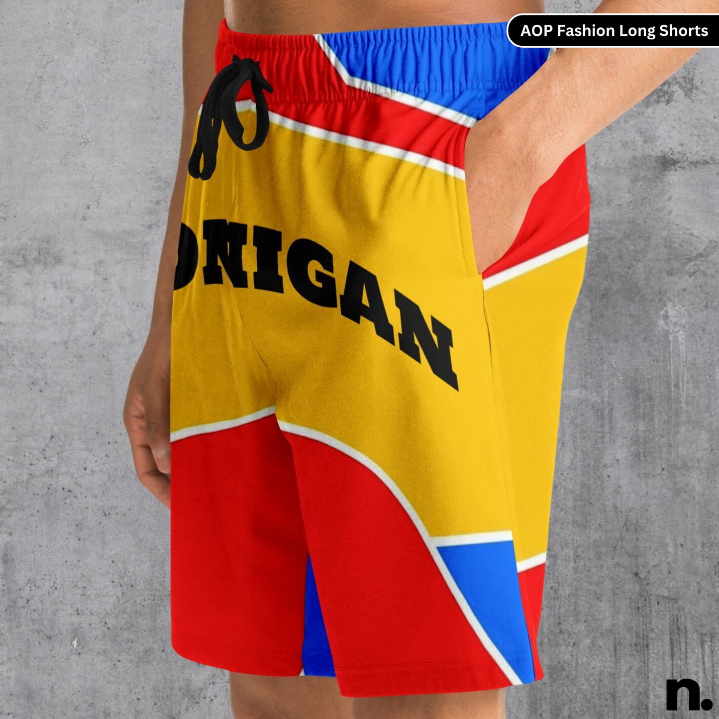 Hoonigan Retro Pattern Long Shorts