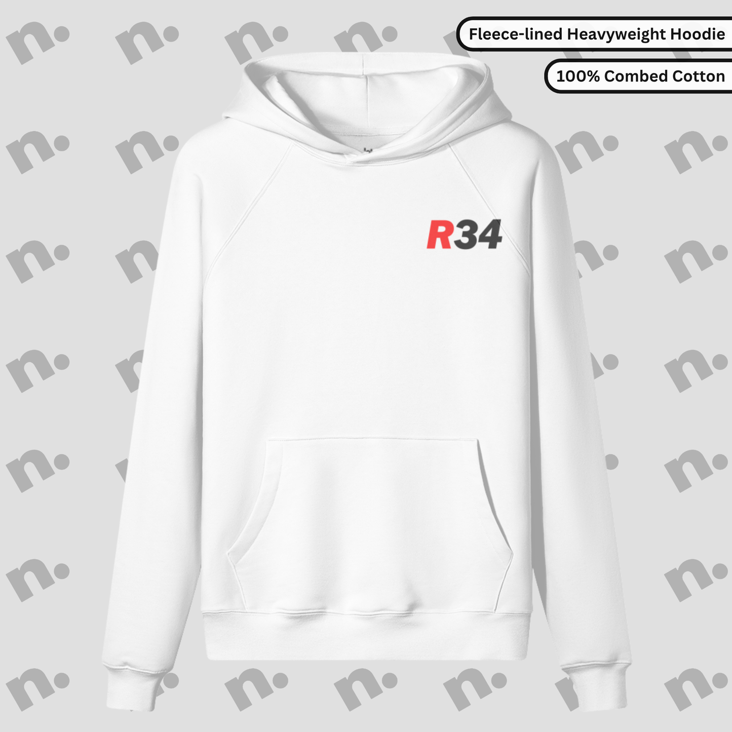 R34 Heritage Premium Fleece-lined Hoodie