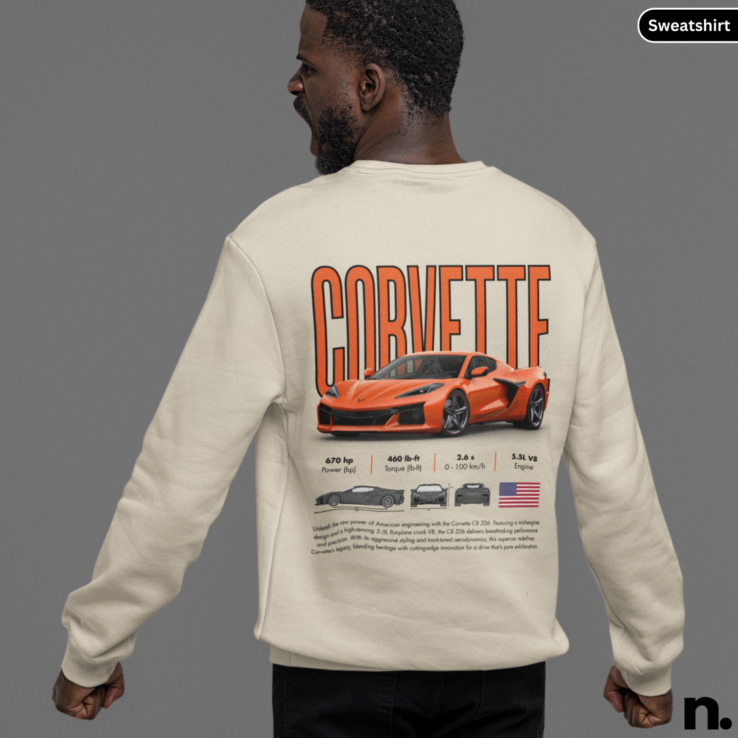 C8 Z06 Poster Style Unisex Sweatshirt