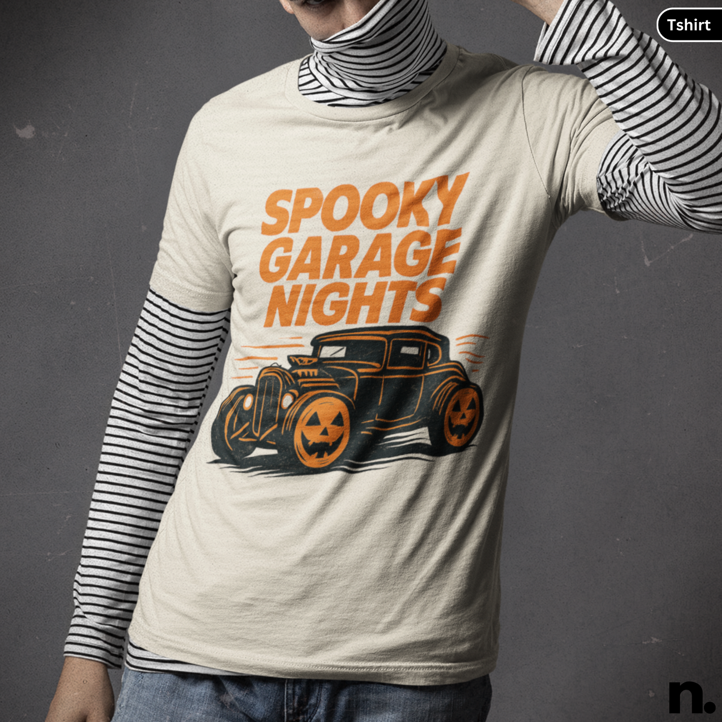 Spooky Garage Nights Unisex Halloween Tee
