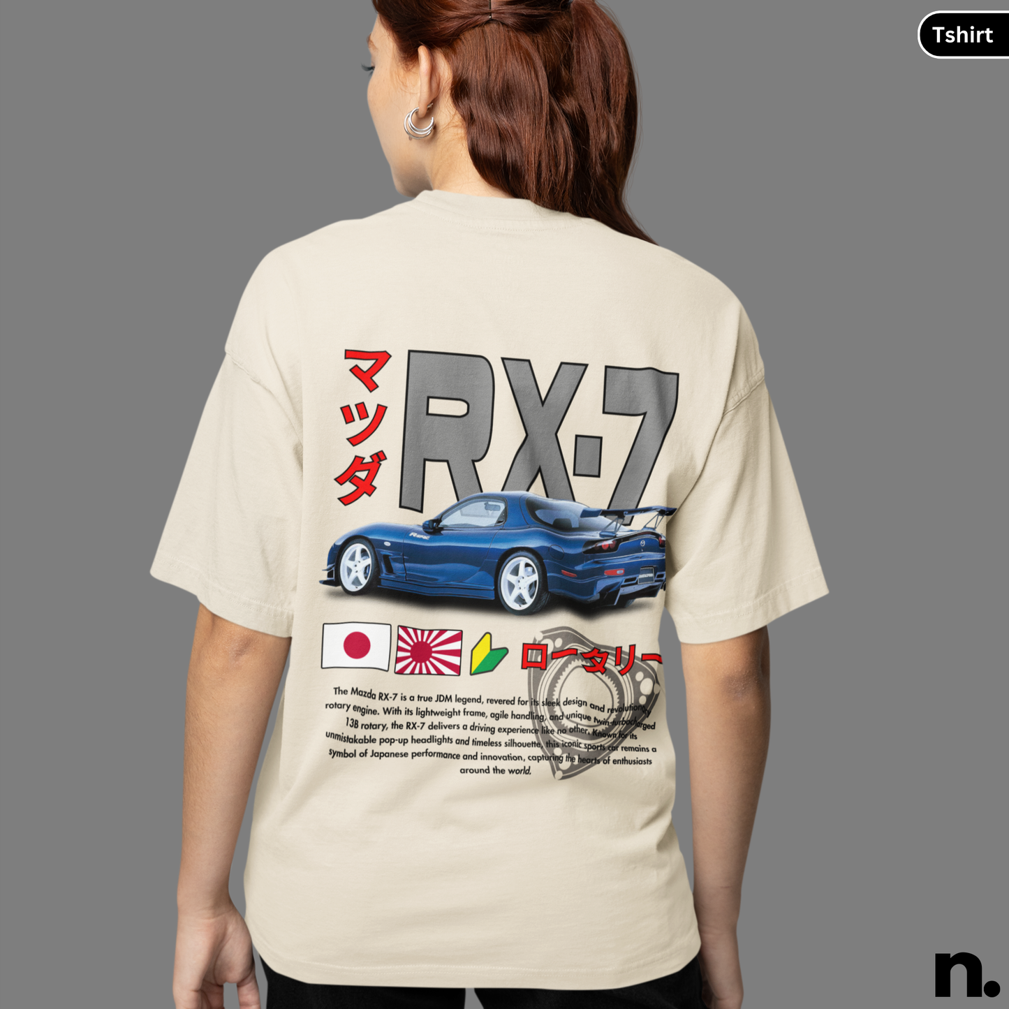 Mazda RX7 Rotary JDM Legend Unisex Heavy Cotton Tee