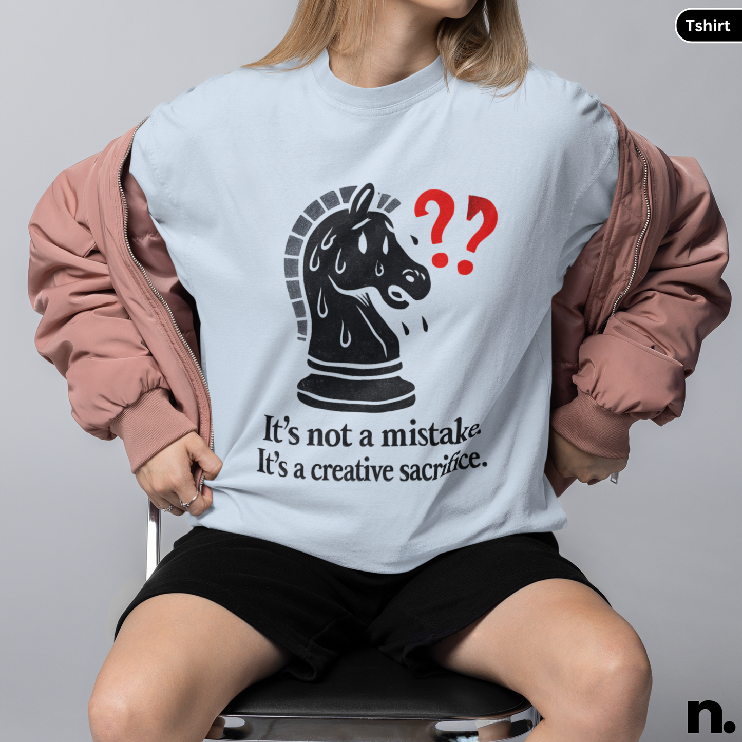 Knight Sacrifice Chess Inspired Unisex Tee