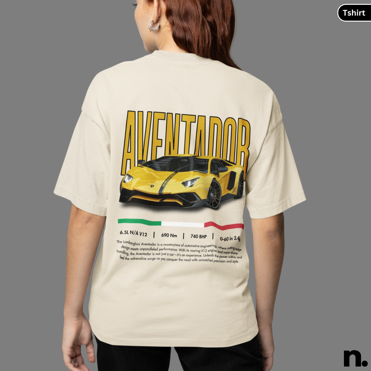 Lambo Aventador Poster Style T-shirt