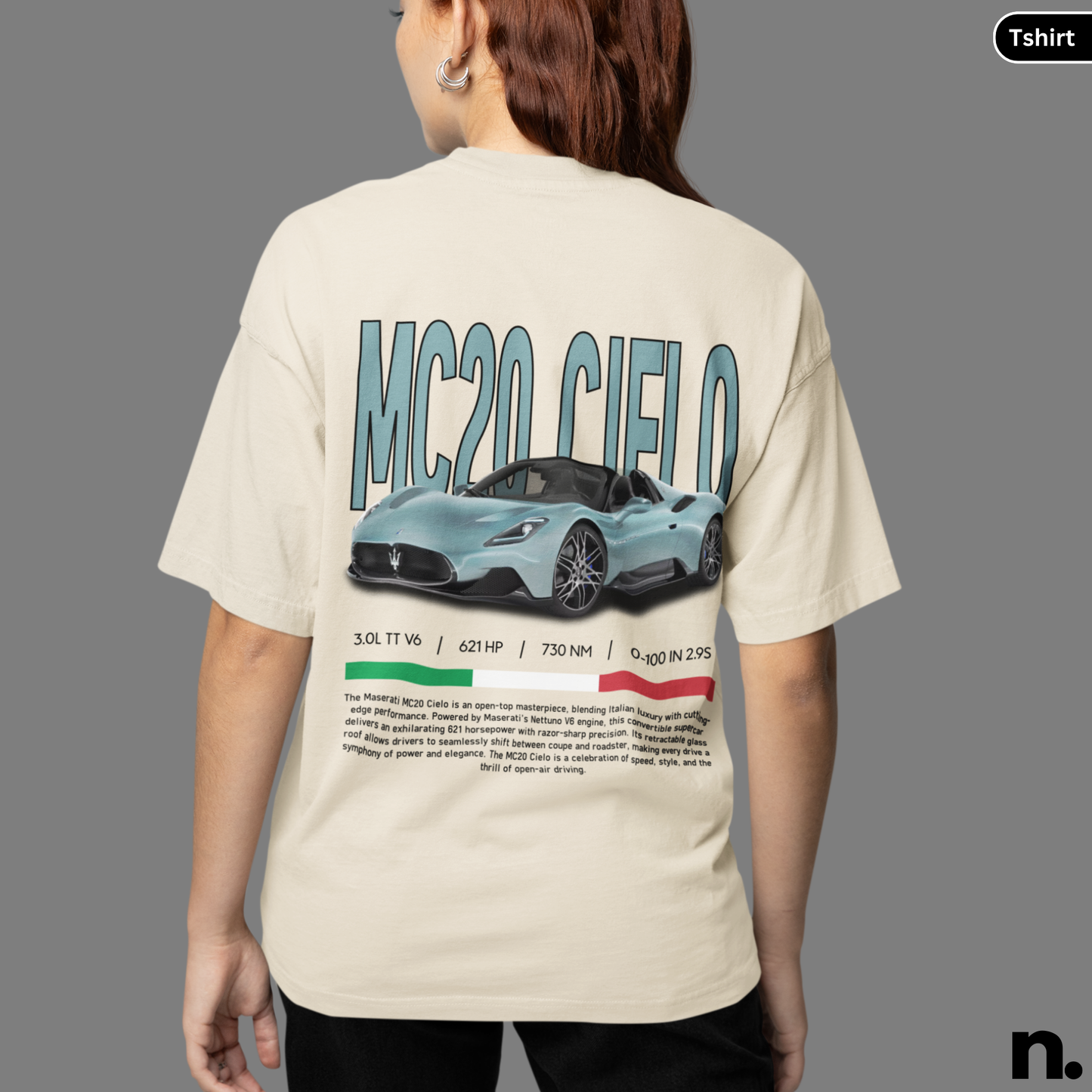 MC20 Cielo Hypercar Poster Style T-shirt