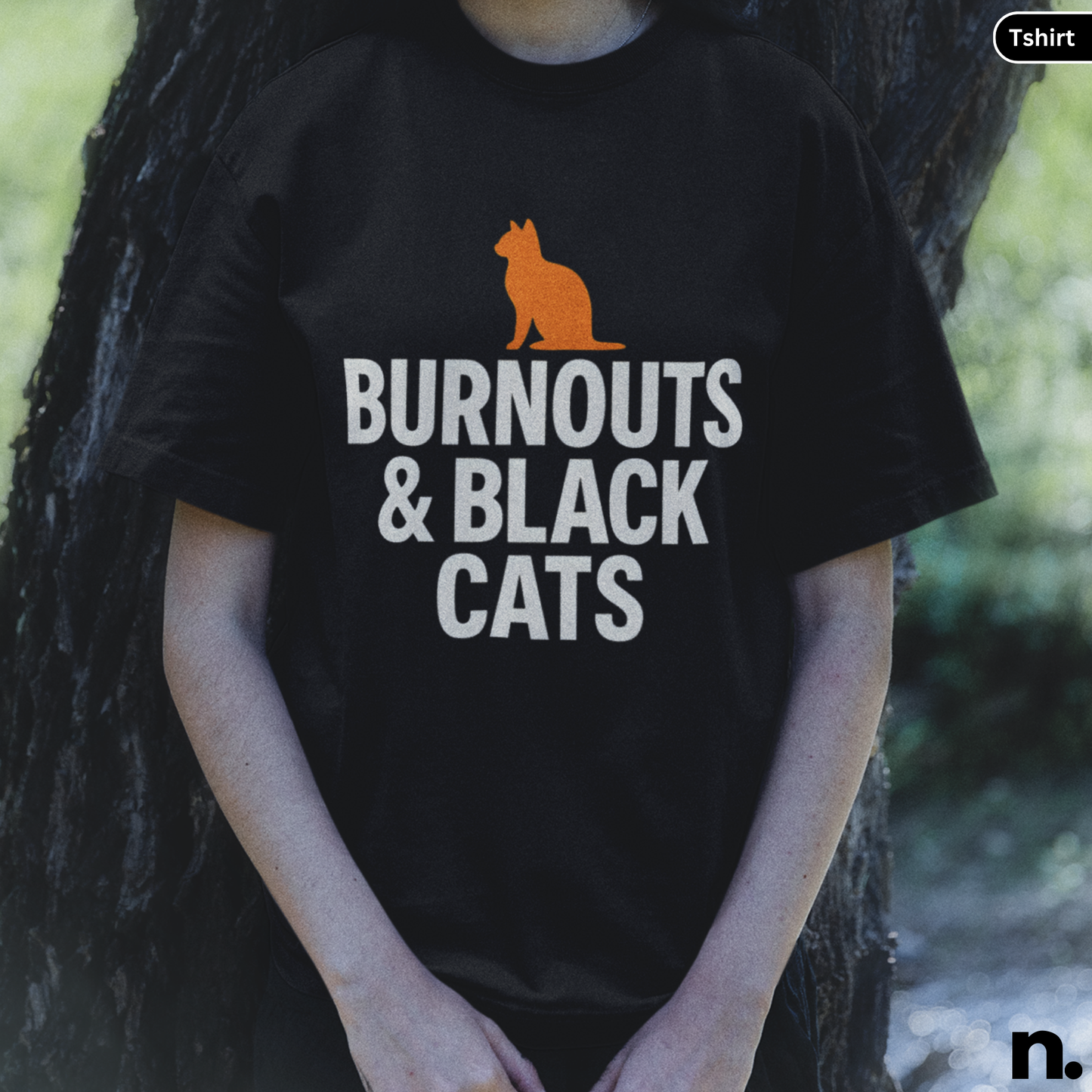 Burnouts & Black Cats Unisex Halloween Tee