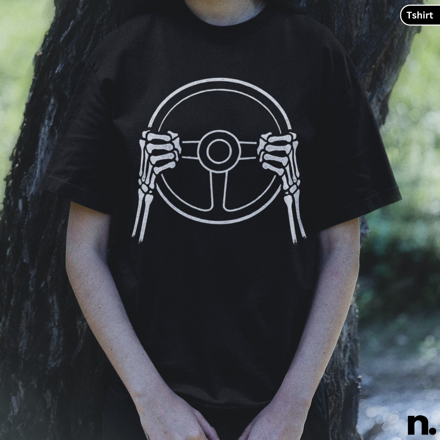 Death Behind Wheel Unisex Halloween Tee