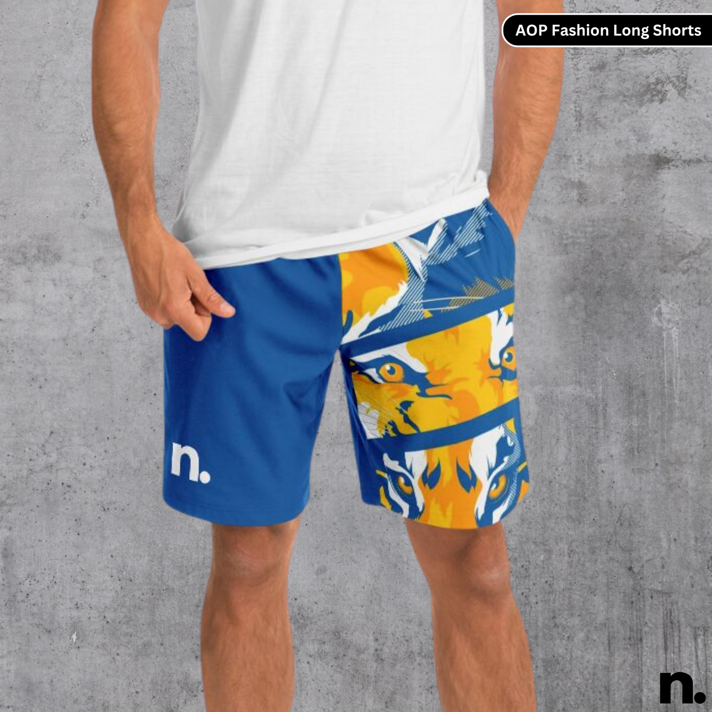 Nerdotopia Tiger Illustration Shorts